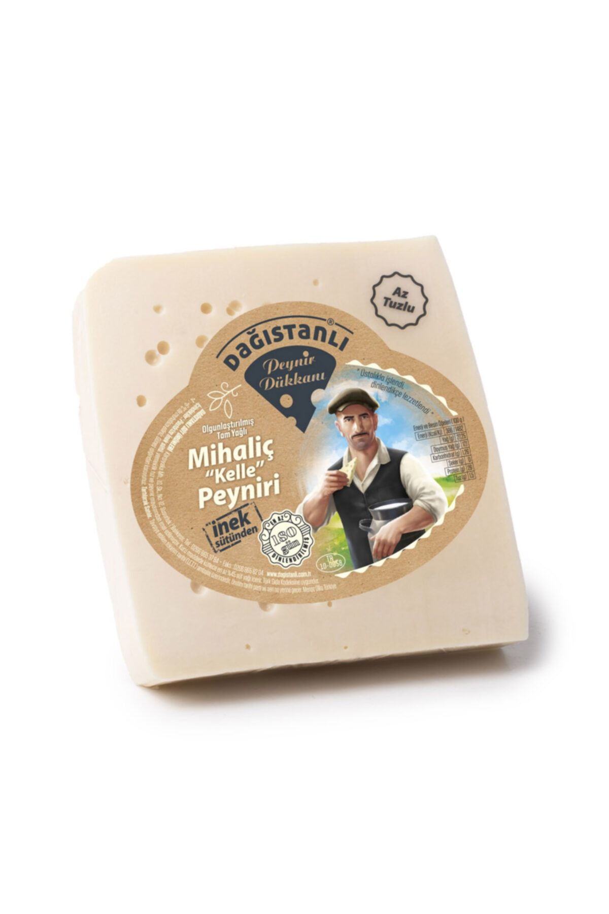 Dağıstanlı Mihaliç (KELLE) Peyniri Az Tuzlu Inek Sütünden 500 gr