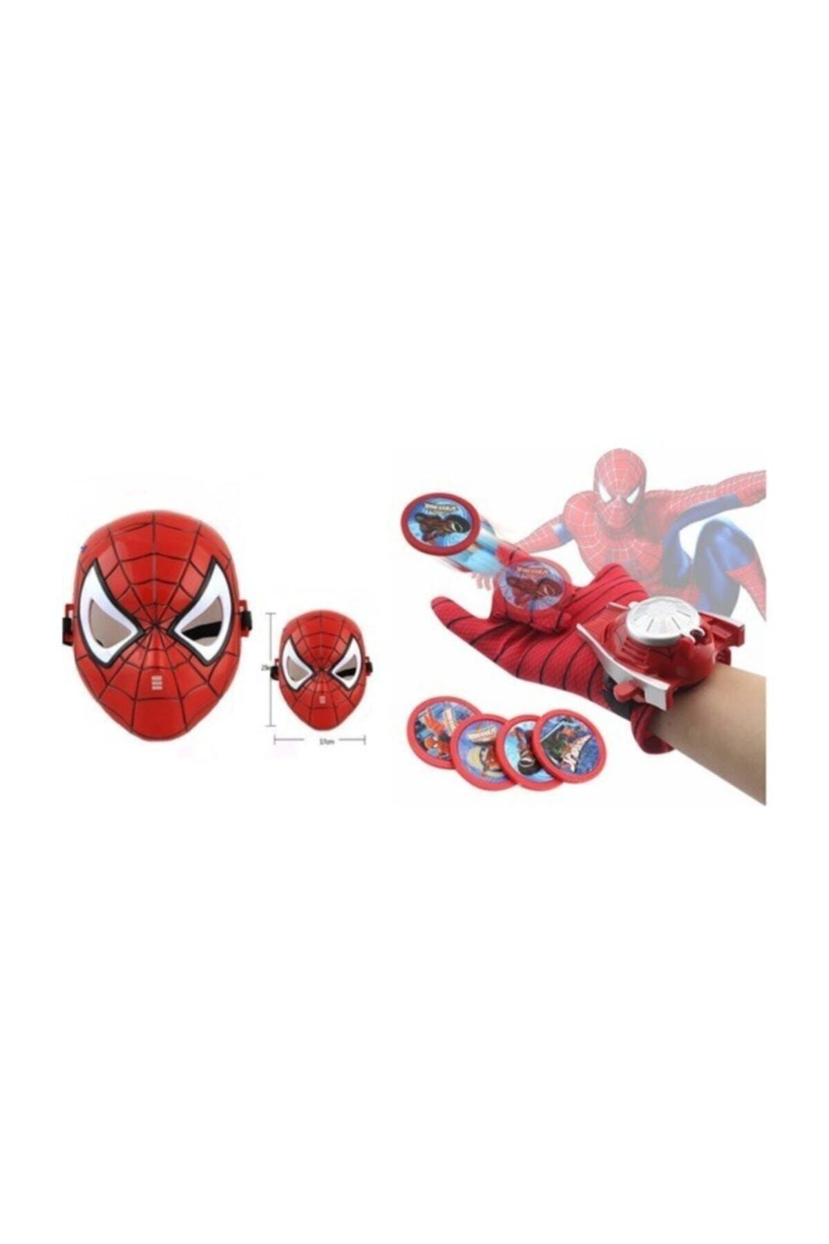 Genel Markalar Örümcek Adam Spiderman Işıklı Maske Ve Aksiyon Eldiveni Seti