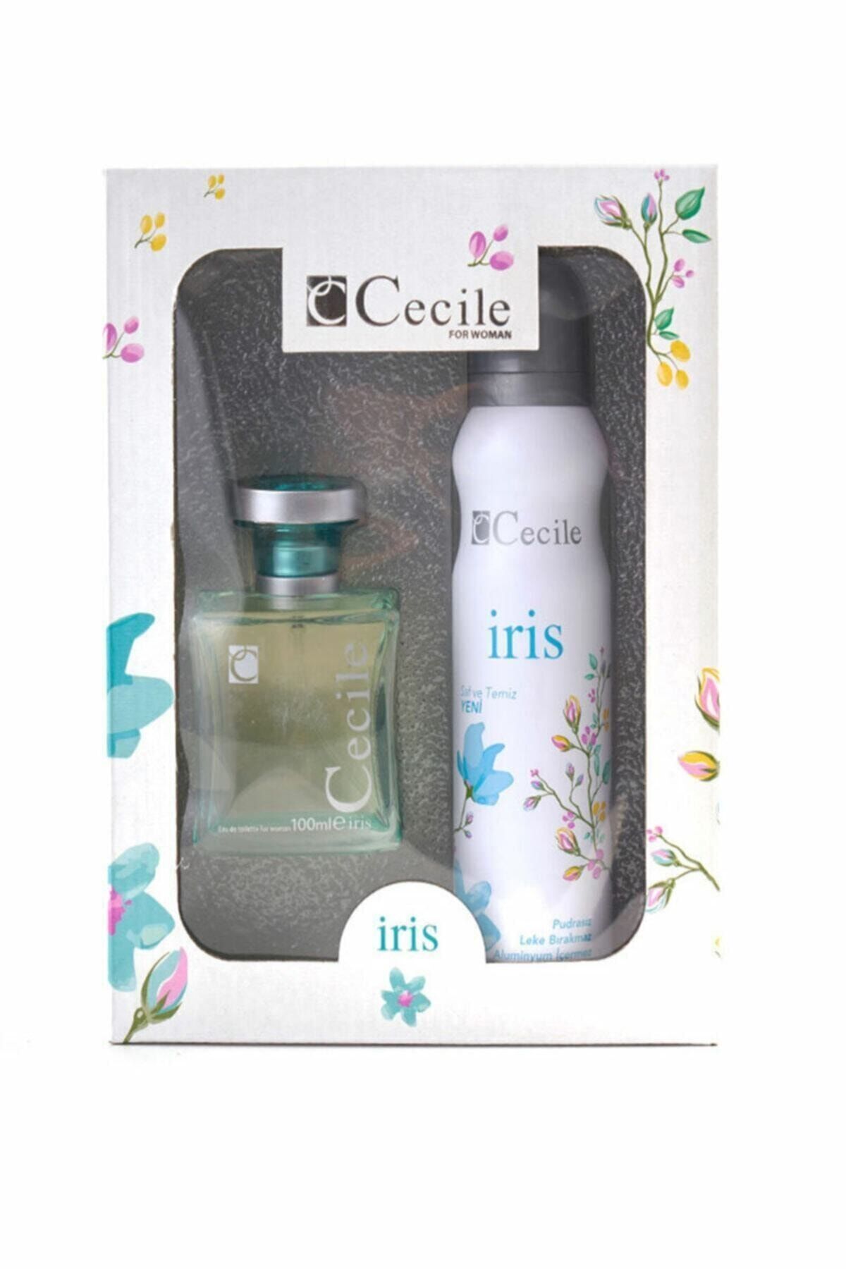 Cecile Iris Edt 100 ml Kadın Parfüm + 150 ml Deodorant Seti K8698438005692