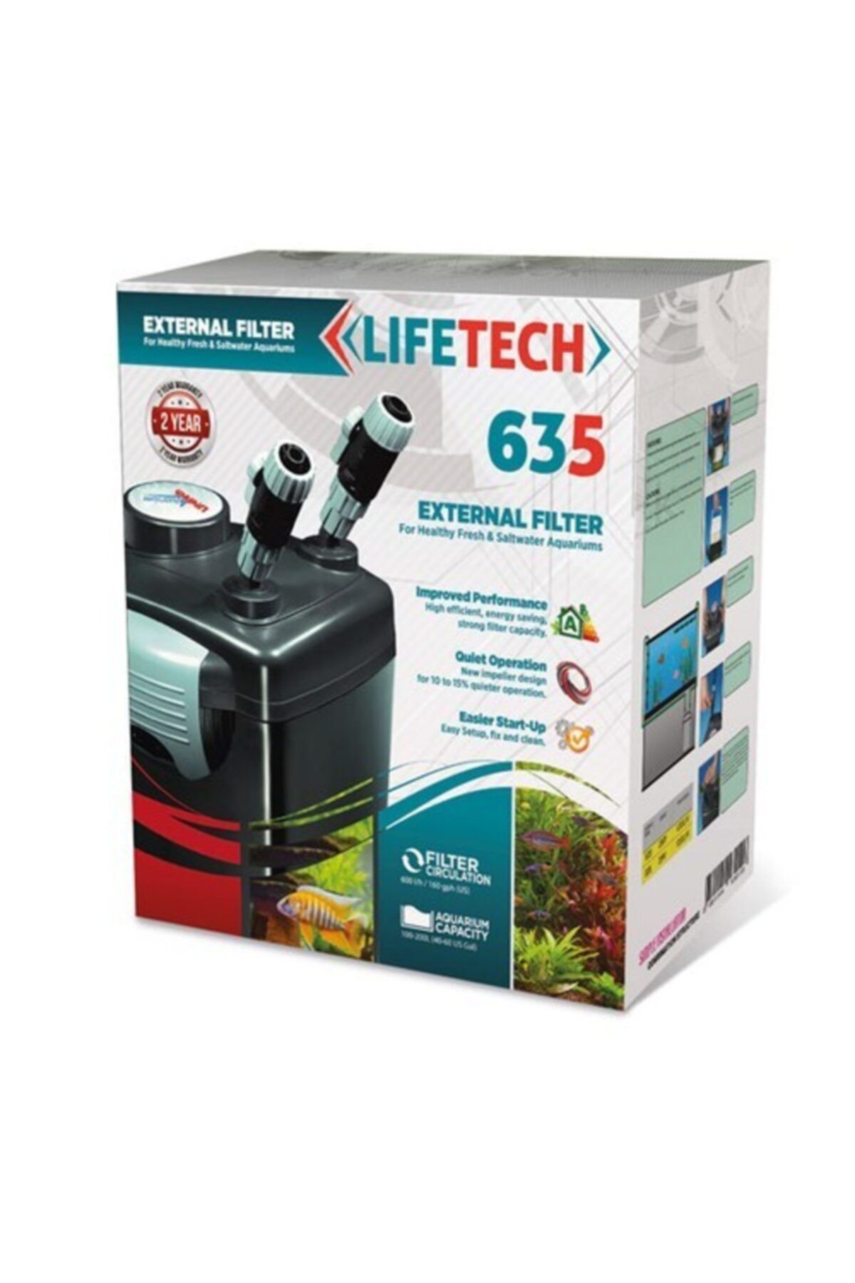Lifetech Akvaryum Dış Filtresi Life Tech 635 600 L/h (net)