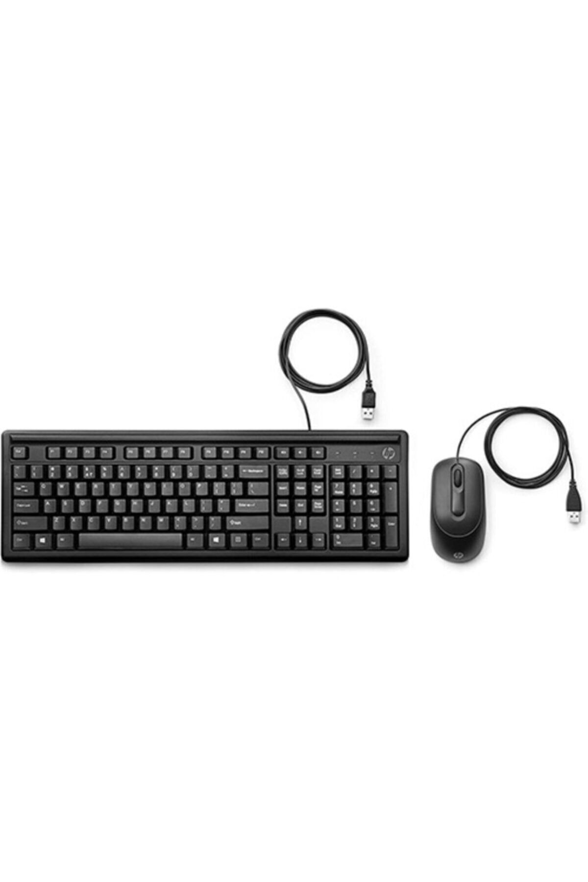 HP 160 Kablolu Klavye & Mouse Kombo Set - Siyah (türkçe)