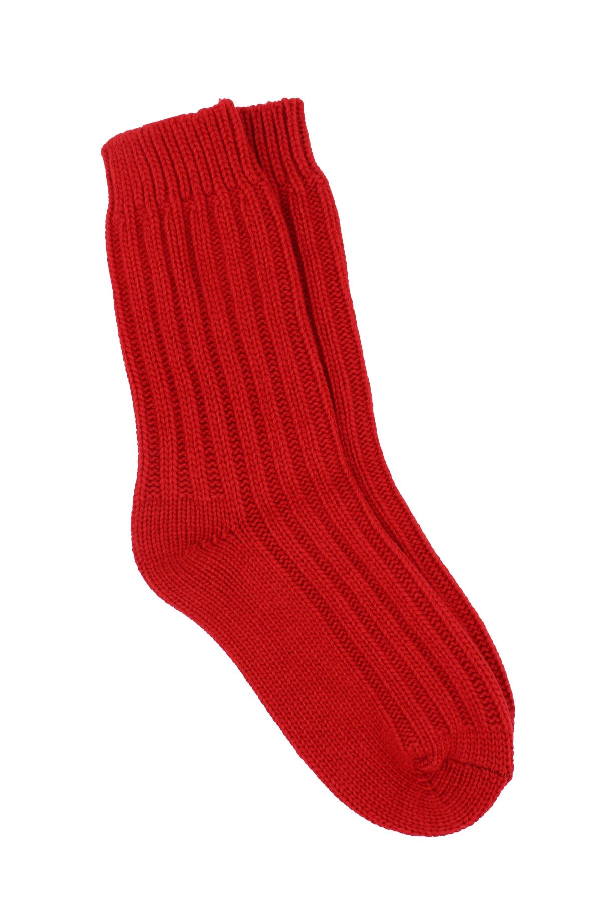 A CLASSE Yün Kaşmir Kalın Kışlık Dökümlü Kırmızı Kadın Çorap