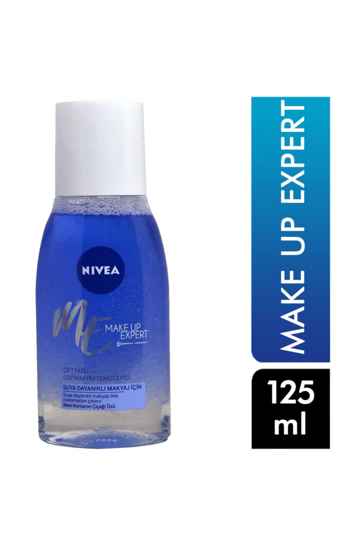 NIVEA Göz Makyajı Temizleyici 125 Ml Make Up Expert Çift Fazlı Mavi Kantaron Çiçeği Özü