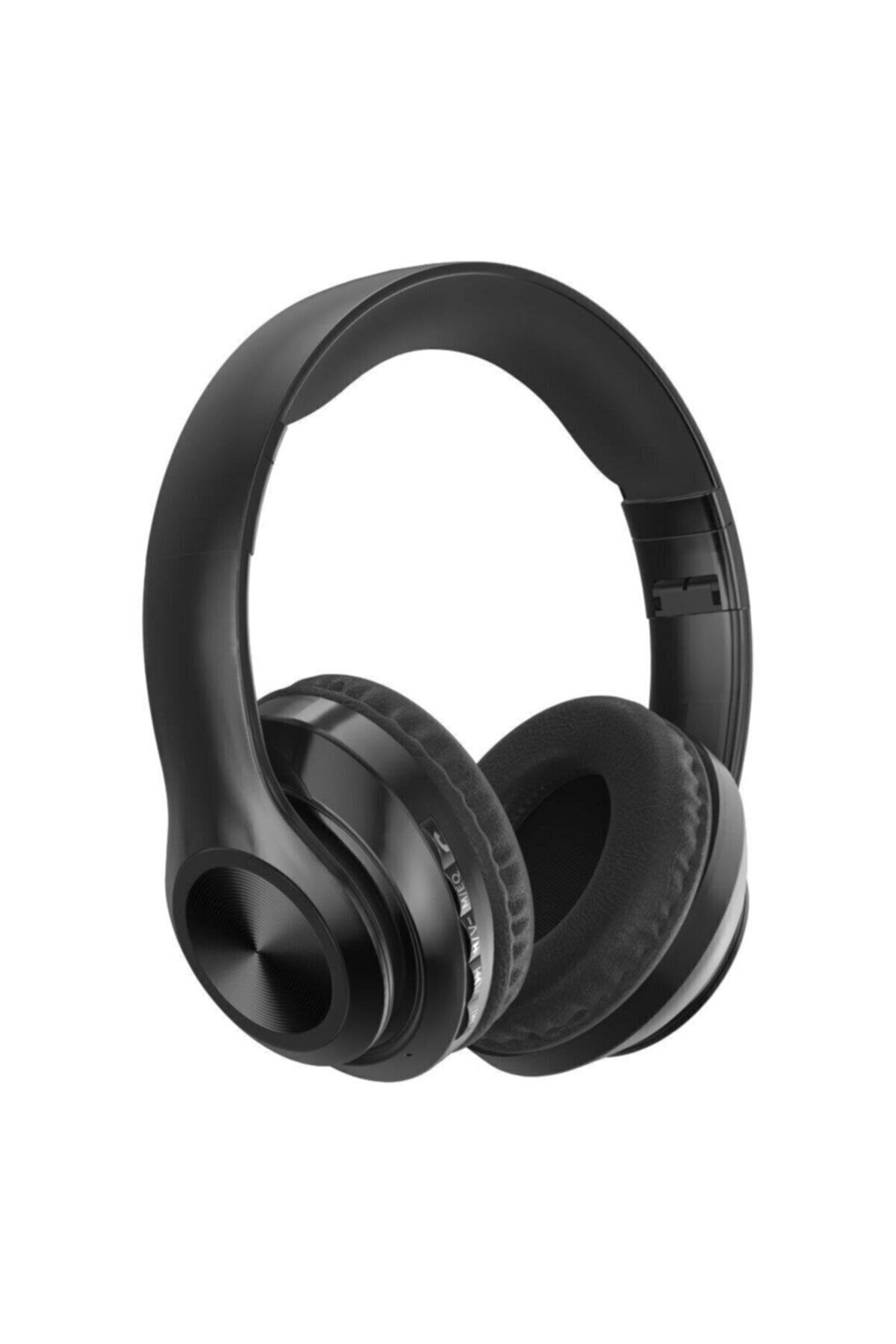 Torima P68 Bluetooth Kulaklık Kablosuz Stereo Kulaklık Macaron Kulaklık Renkli-siyah