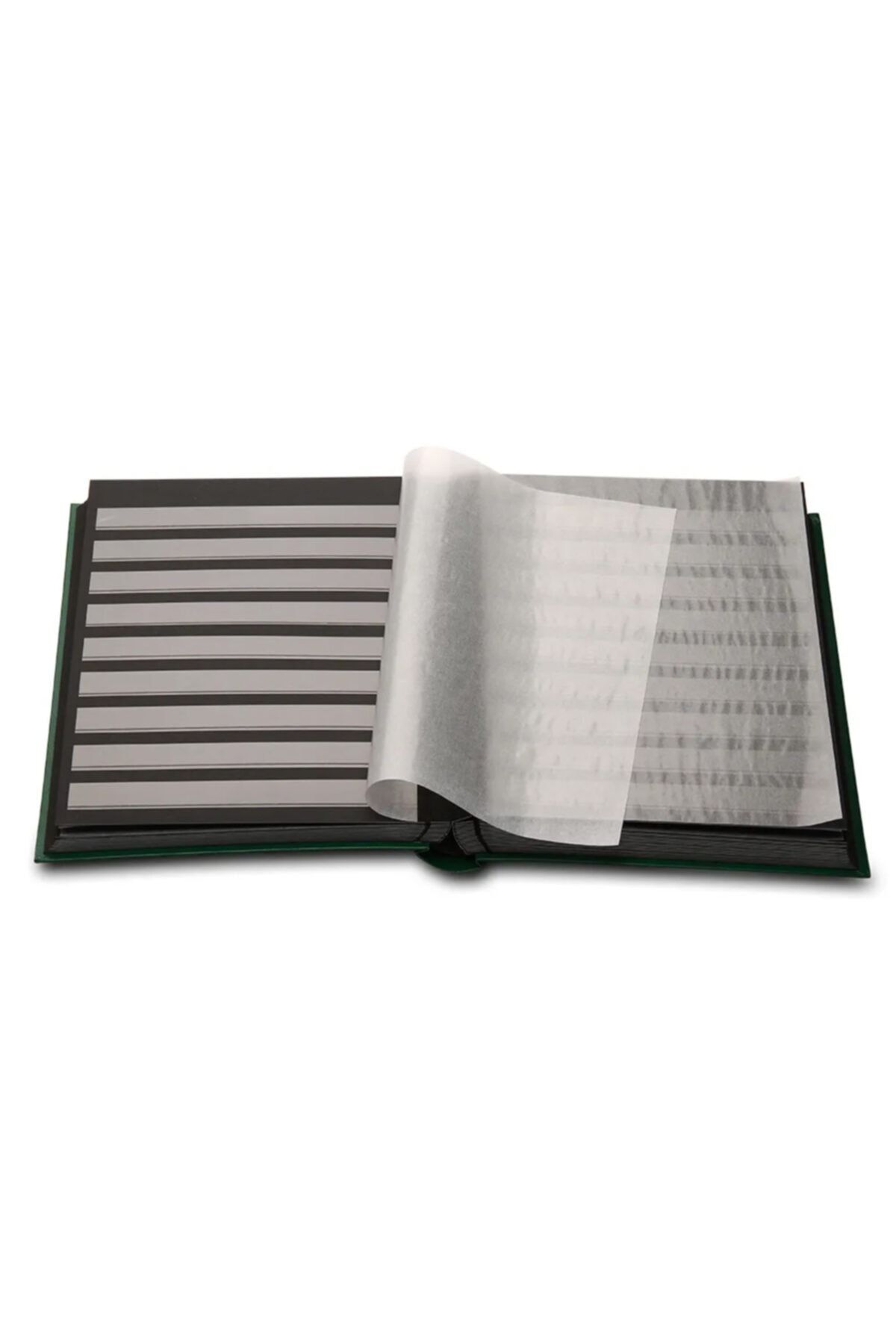 Leuchtturm Pul Defteri 64 Sayfa (a4 Comfort) Yeşil Cilt, Siyah Sayfa