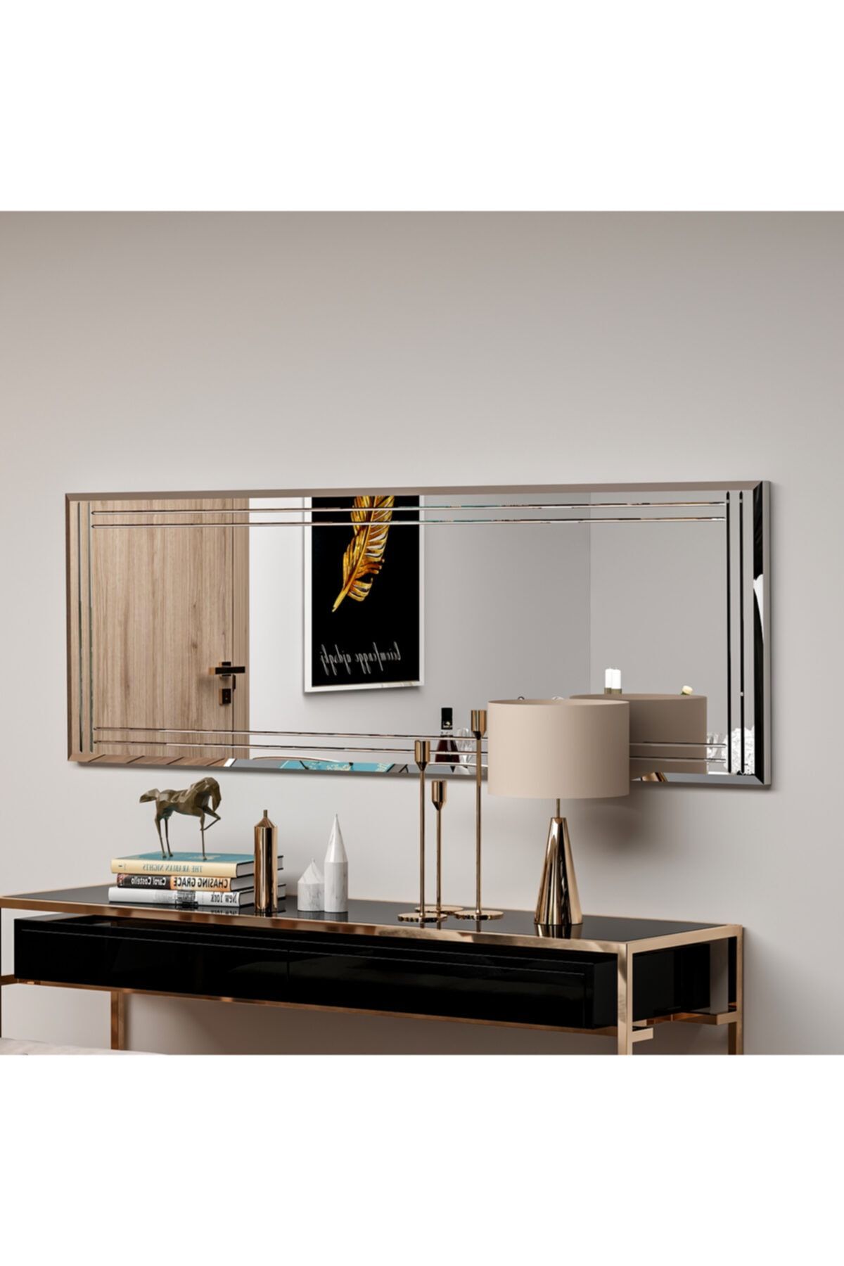 MONEayna Buhem Ayna 40x120 Cm Dresuar Ve Salon Ofis Boy Aynası Bhm001
