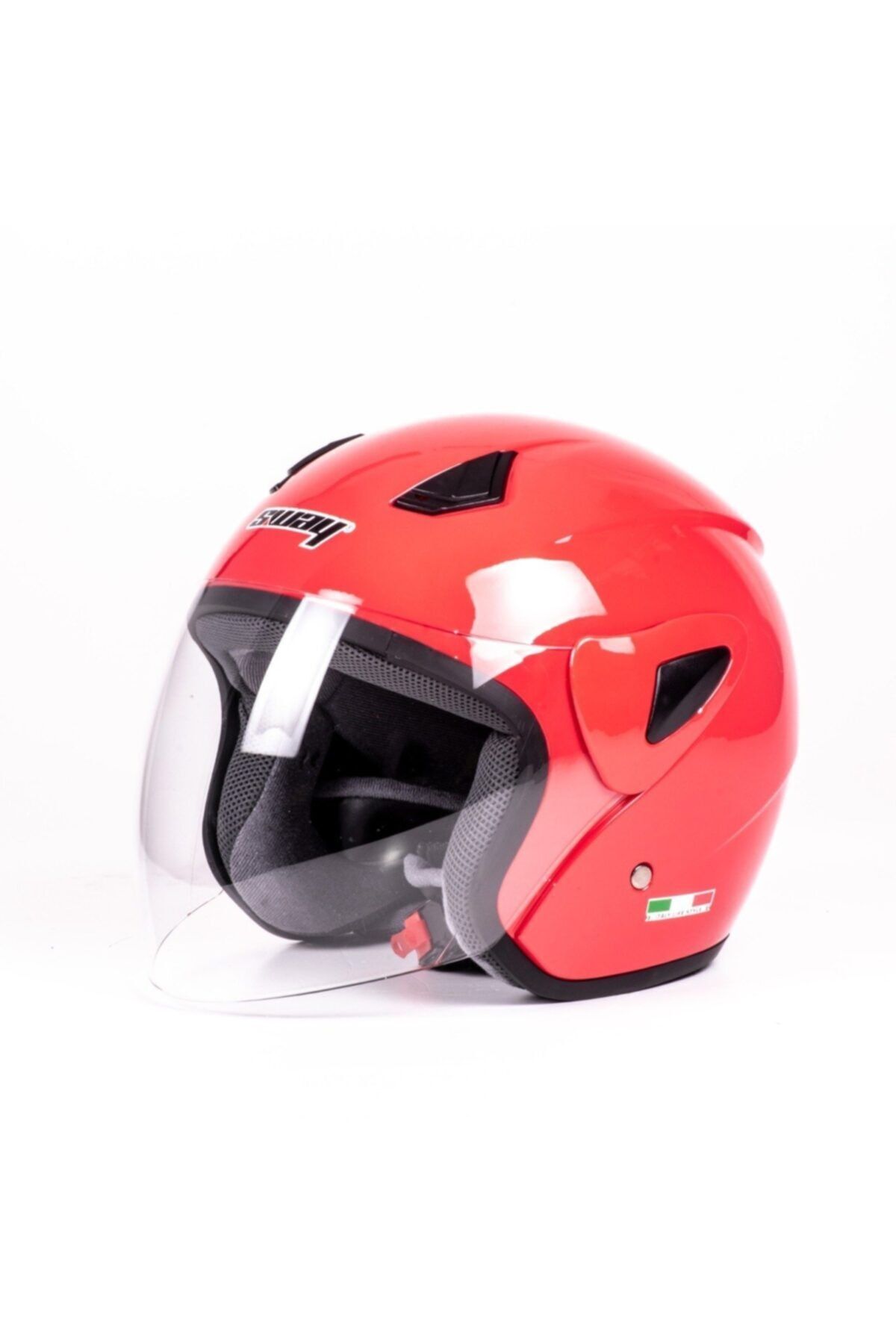 MT Helmets Helmets Sway 700 Yarı Camlı Kask Kırmızı Ce Güvenlik Sertifikalı-s