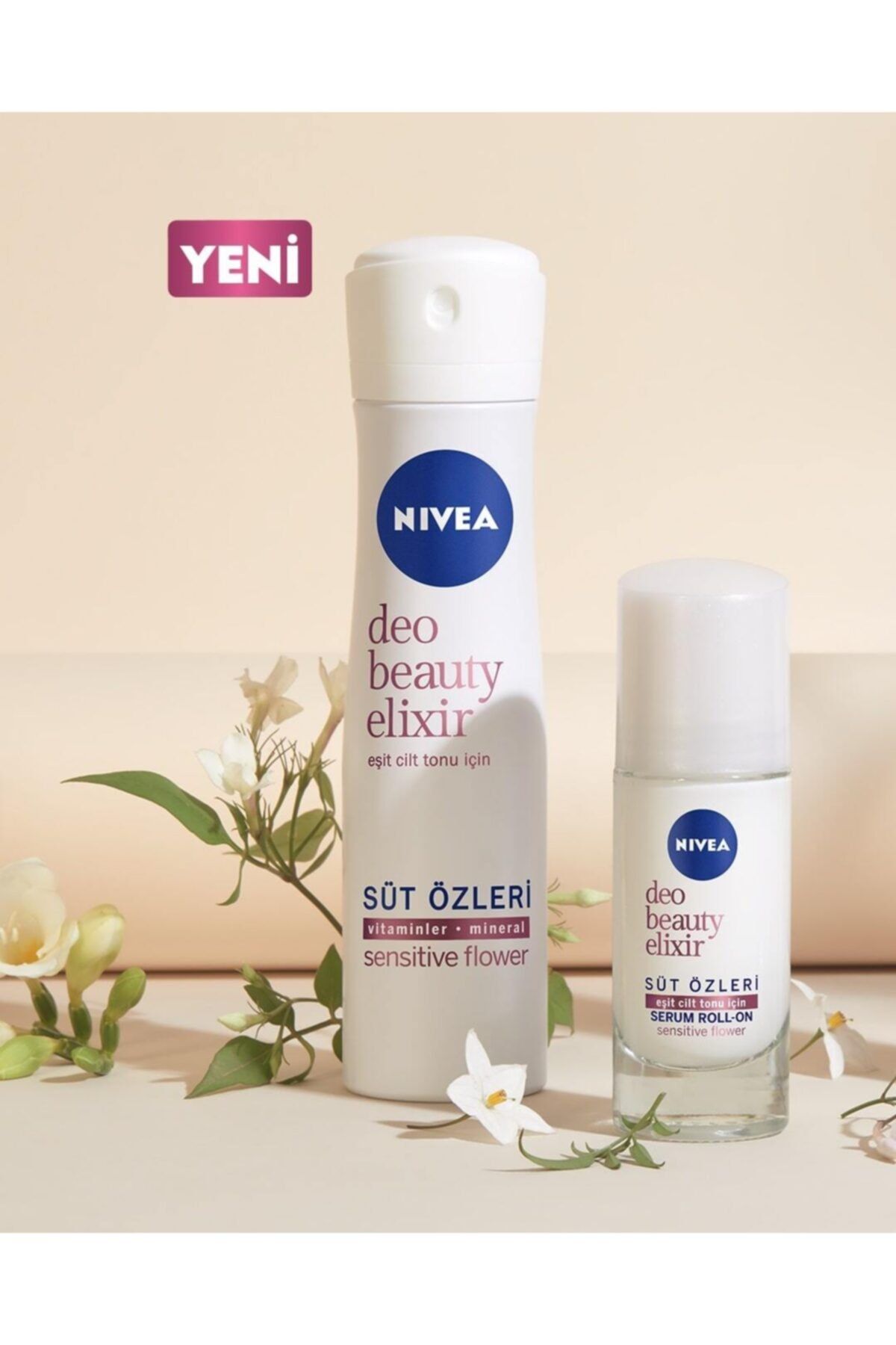 Kadın Sprey Deodorant Beauty Elixir Sensitive Flower,48 Saat Anti-perspirant Koruma 150ml_6