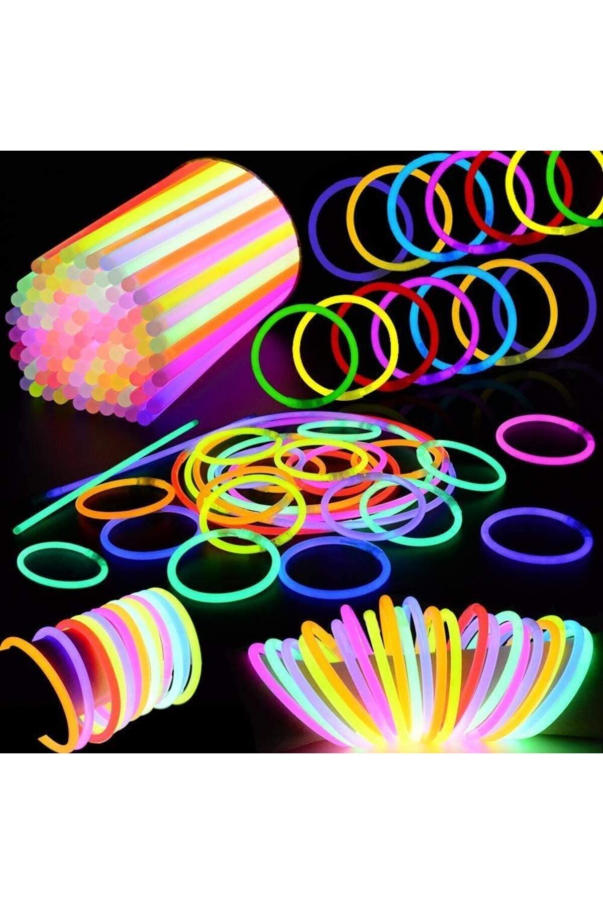 Trendpoint 100lü Glow Stick Fosforlu Çubuk Bileklik
