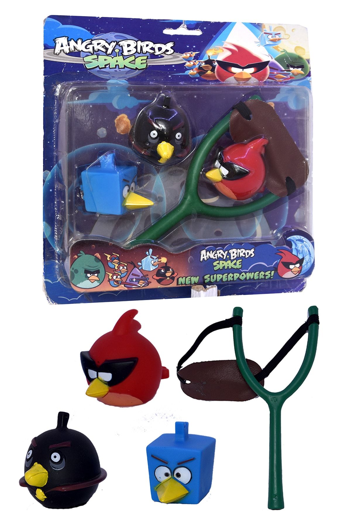 Angry Birds Kızgın Kuşlar Sapanlı Düdüklü Figür Fırlatma Seti