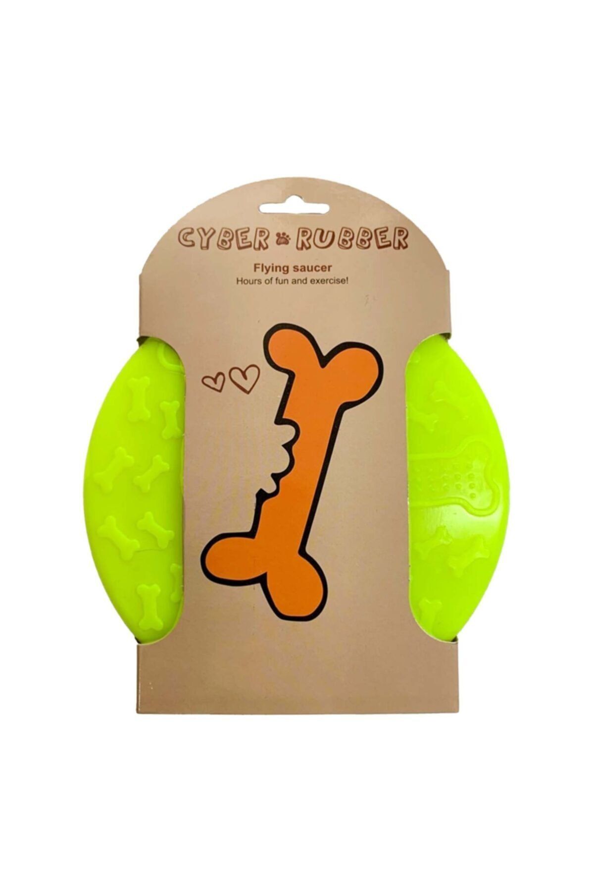Cyber & Rubber Cyber Rubber Köpek Frizbi Oyuncak 21cm Sarı