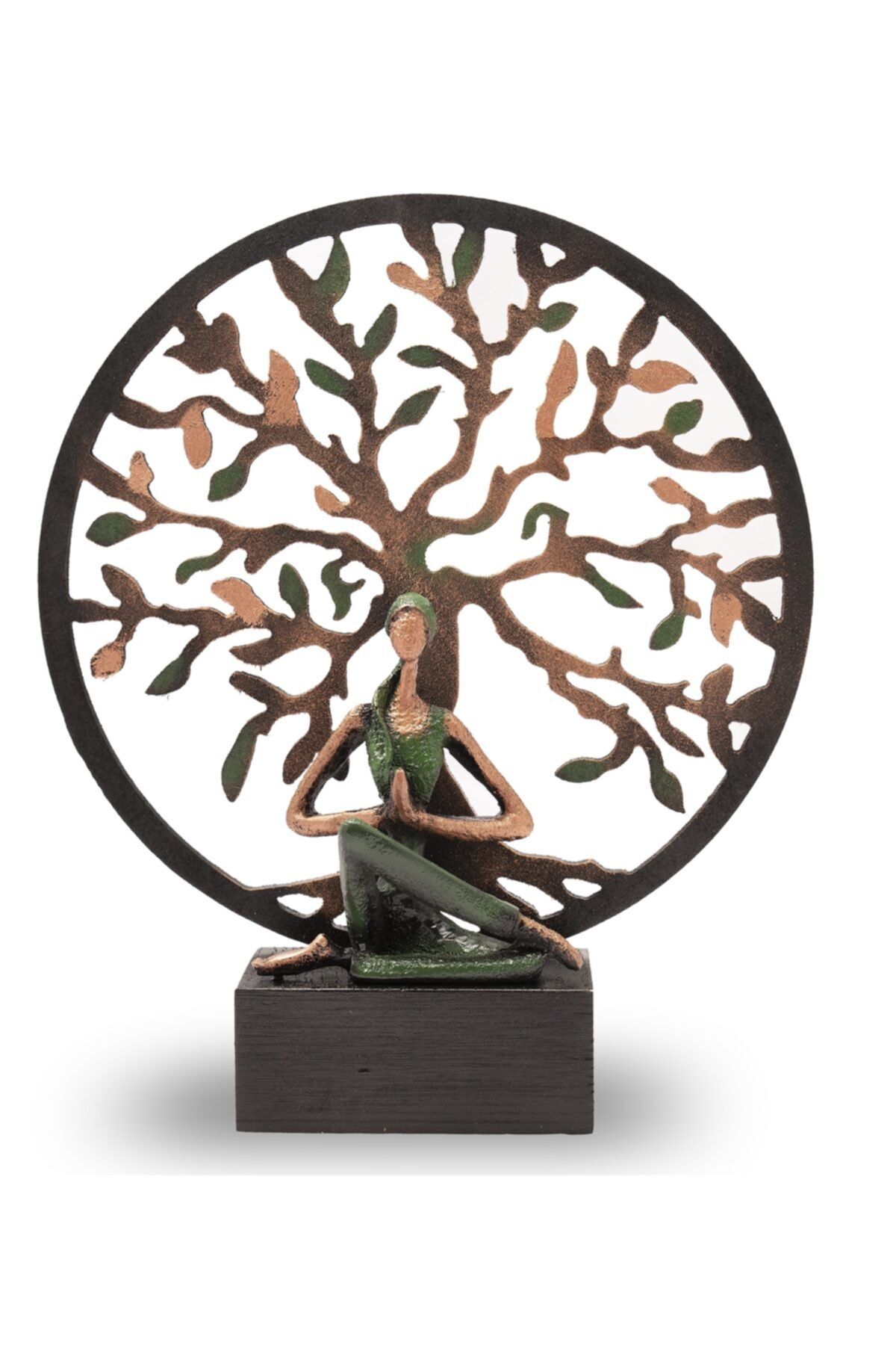 Gift Garden Yoga Yapan Kadın Yeşil Küçük Hayat Ağacı