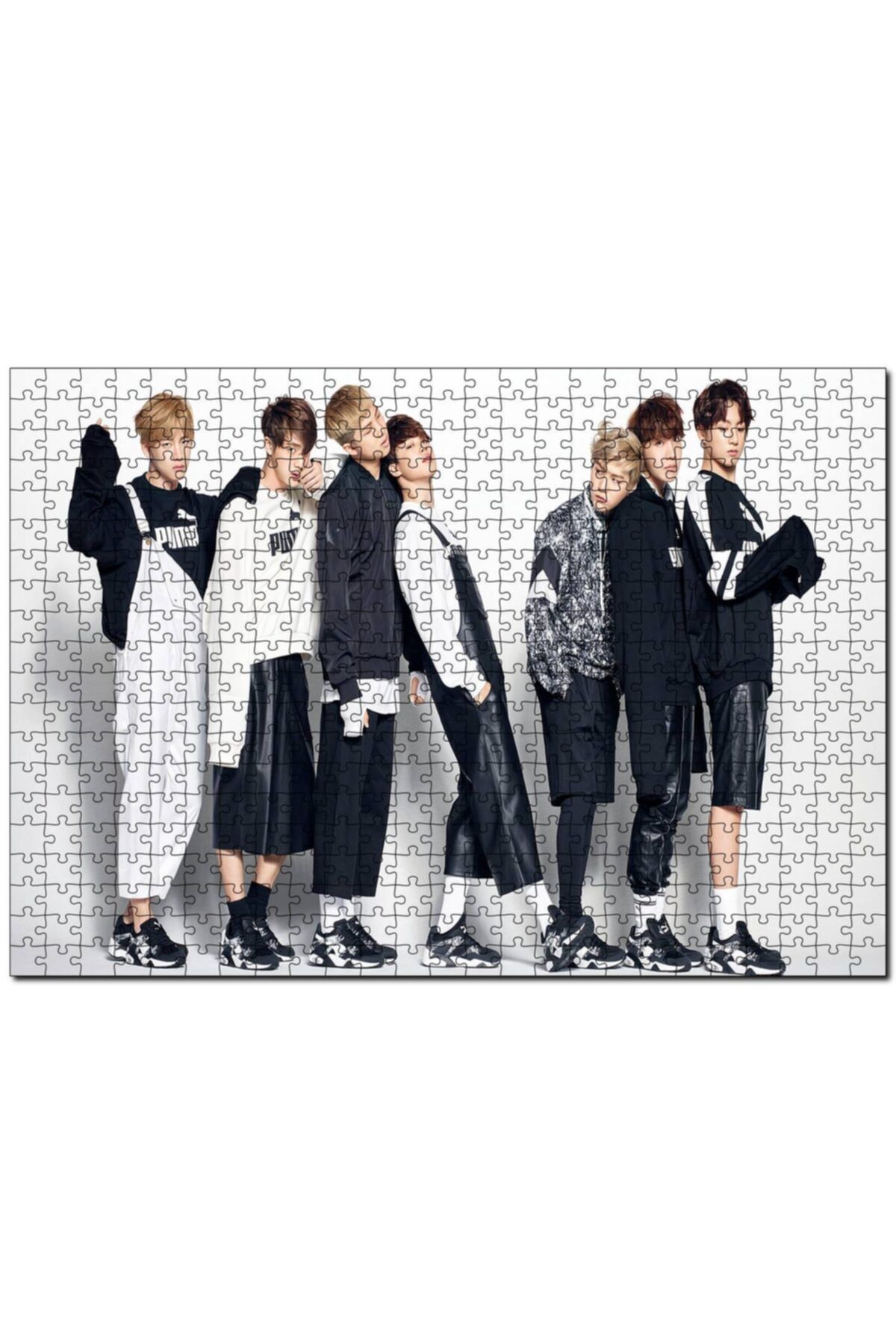 Cakapuzzle Bts Kore Pop Baştanaşağı Puma 1000 Parça Puzzle Yapboz Mdf(ahşap)