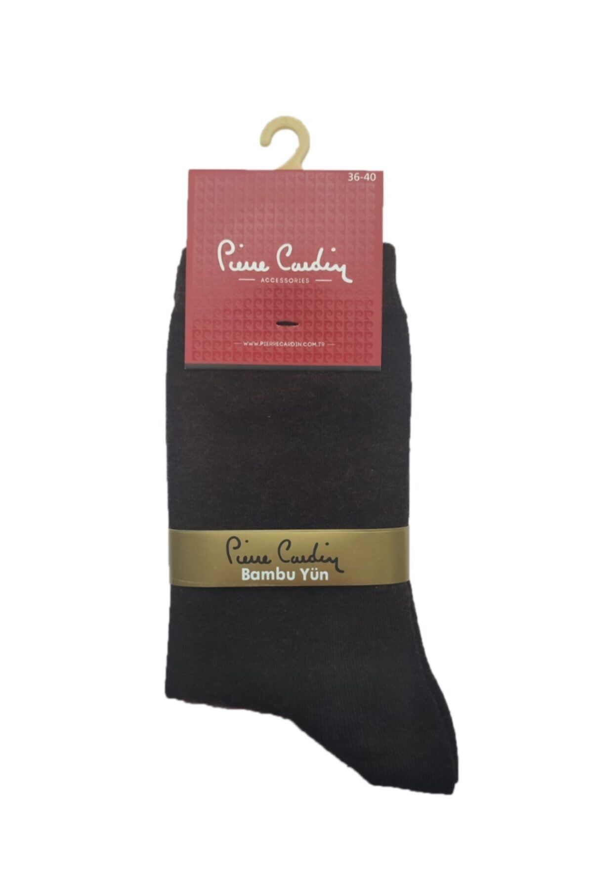 Pierre Cardin Flat Bambu-yün Kadın Çorap Kahverengi