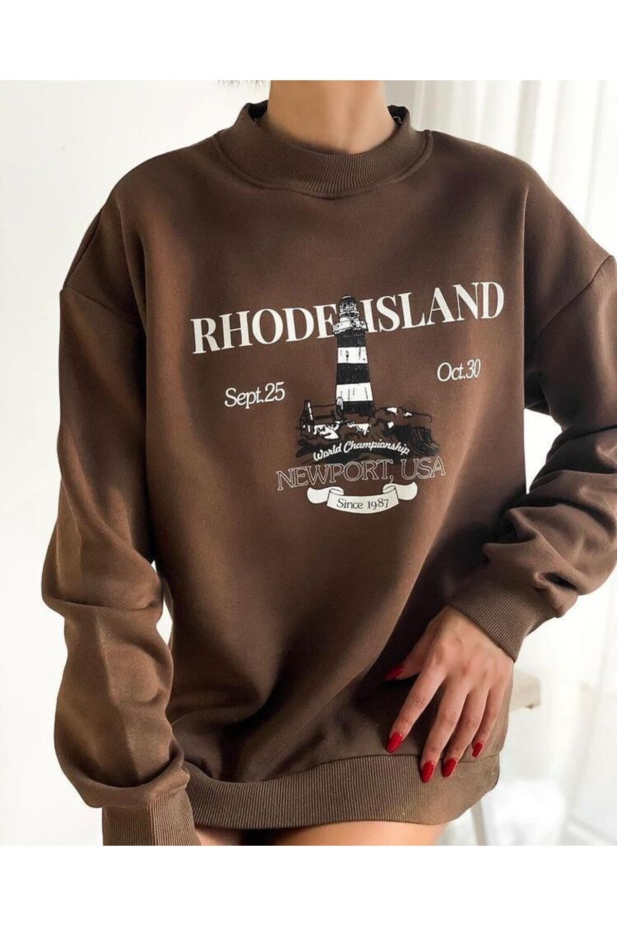 Noa Noa Rhode Island Baskılı Sweatshirt