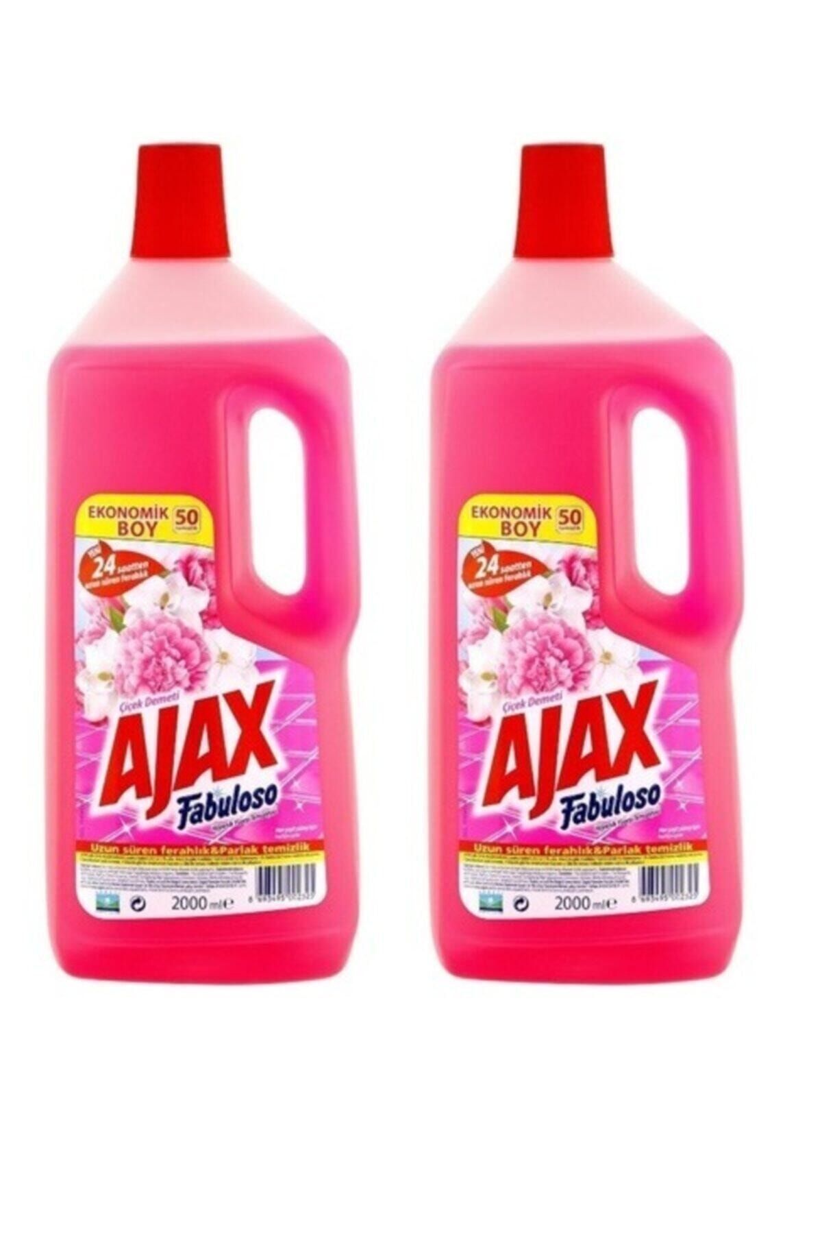 Ajax Fabuloso Yüzey Temizleyici Çiçek 2000 ml 2 Adet