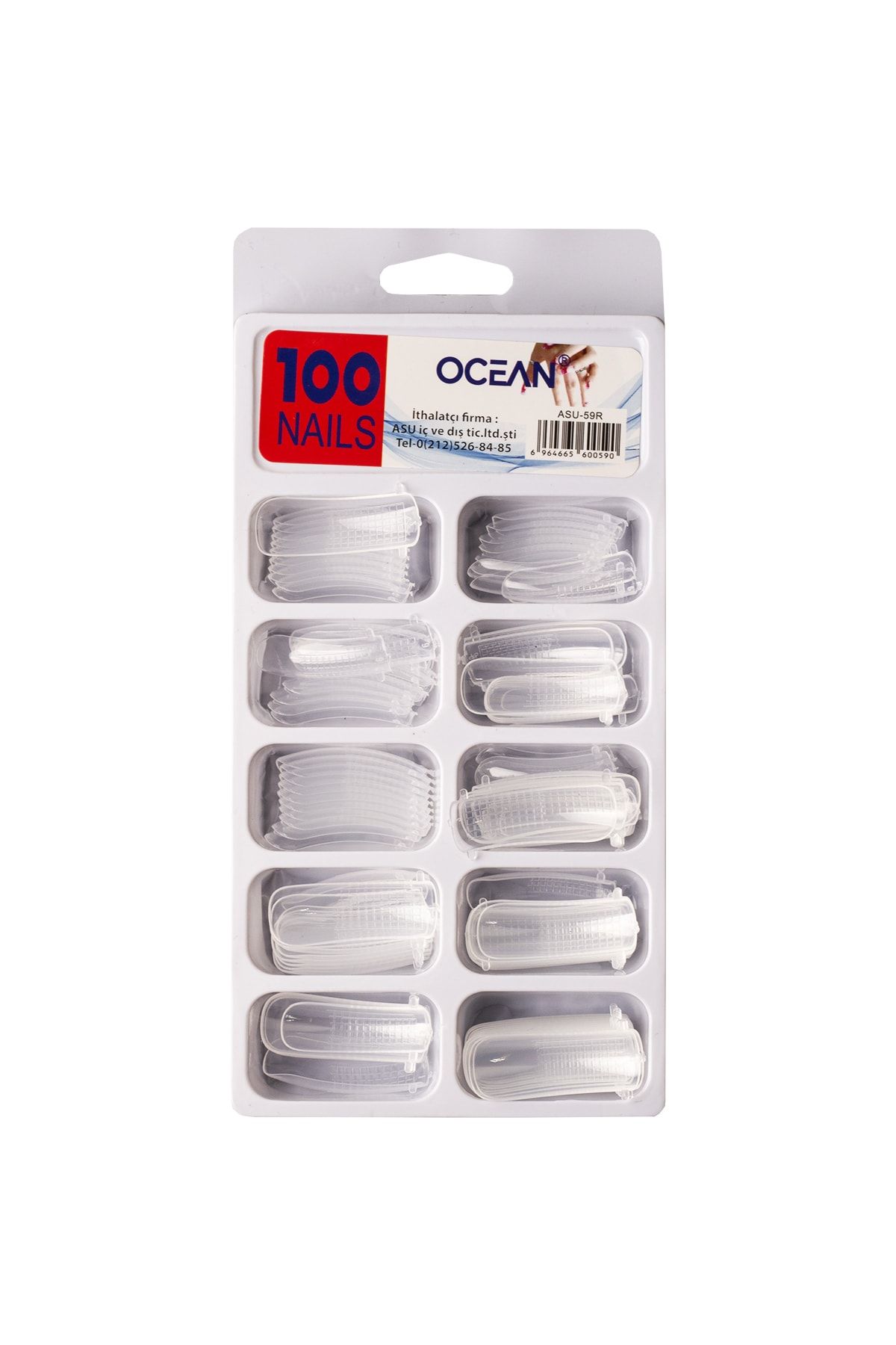 Ocean 100'lü Kutulu Poly Gel Protez Takma Tırnak