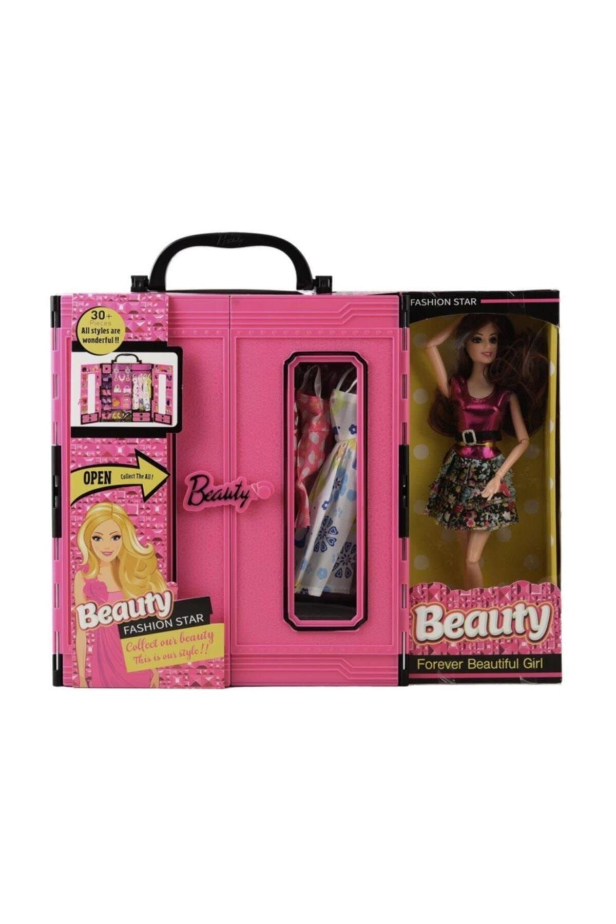 Kayyum Oyuncak Barbie Gardrop Çanta 30 Parça Aksesuarlı