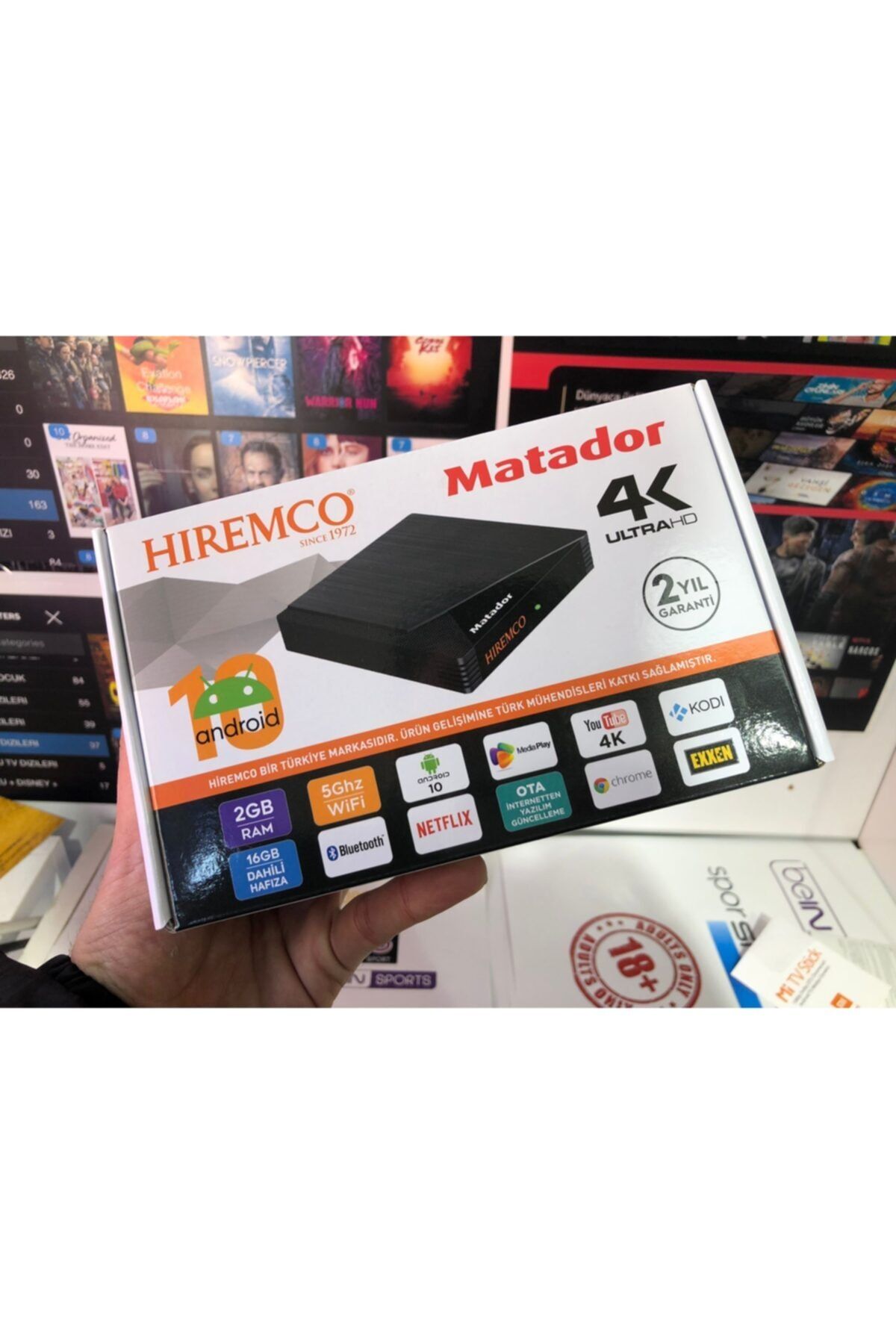 Hiremco Android Tv Box 4k - Android Box - 4k Smart Box MATADOR UHD / 4K