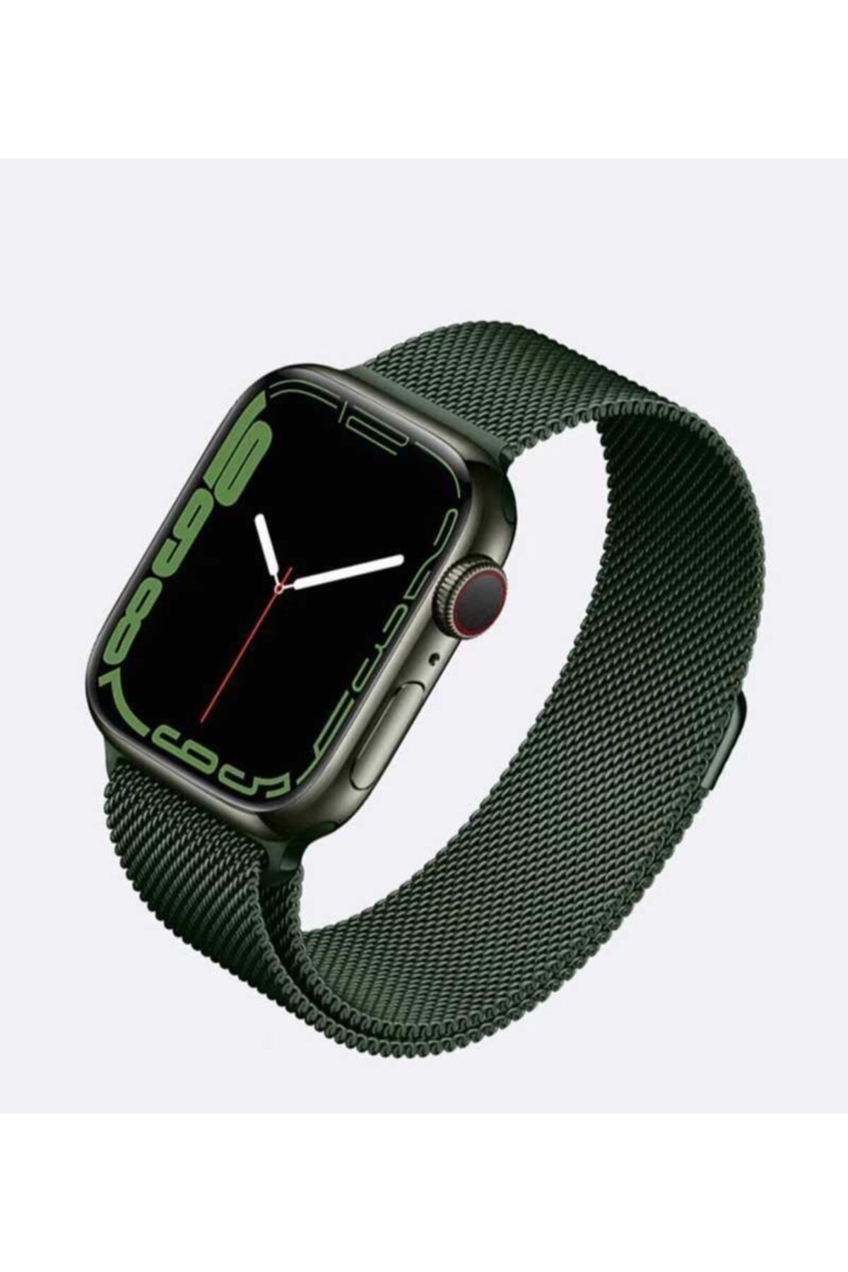 Fibaks For Apple Watch Ultra 2 3 4 5 6 7 8 9 Se 42 44 45 49mm Paslanmaz Hasır Örgü Metal Milano Kordon