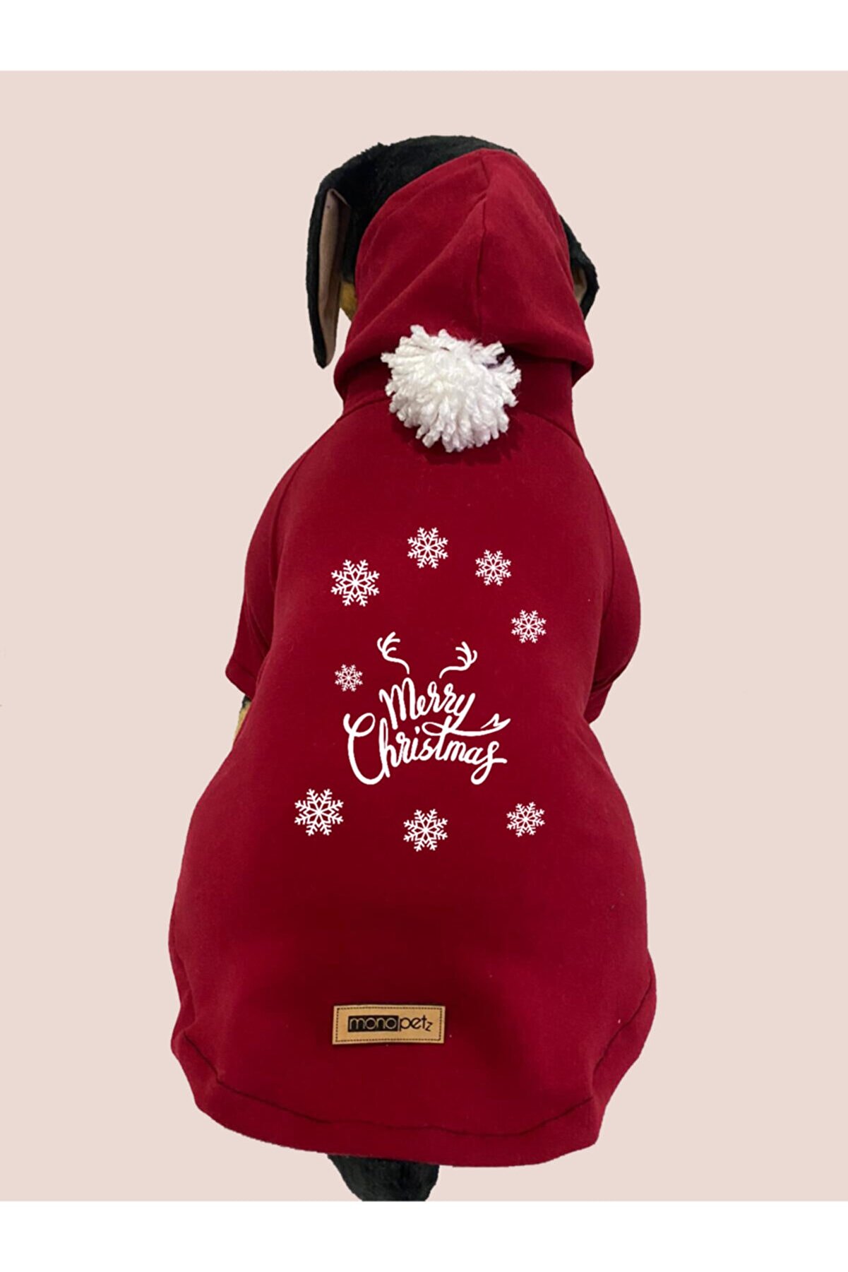 Monopetz Kapişonlu Sweatshirt Köpek Ve Kedi Yılbaşı Kıyafeti - Yılbaşı Özel Noel Baba