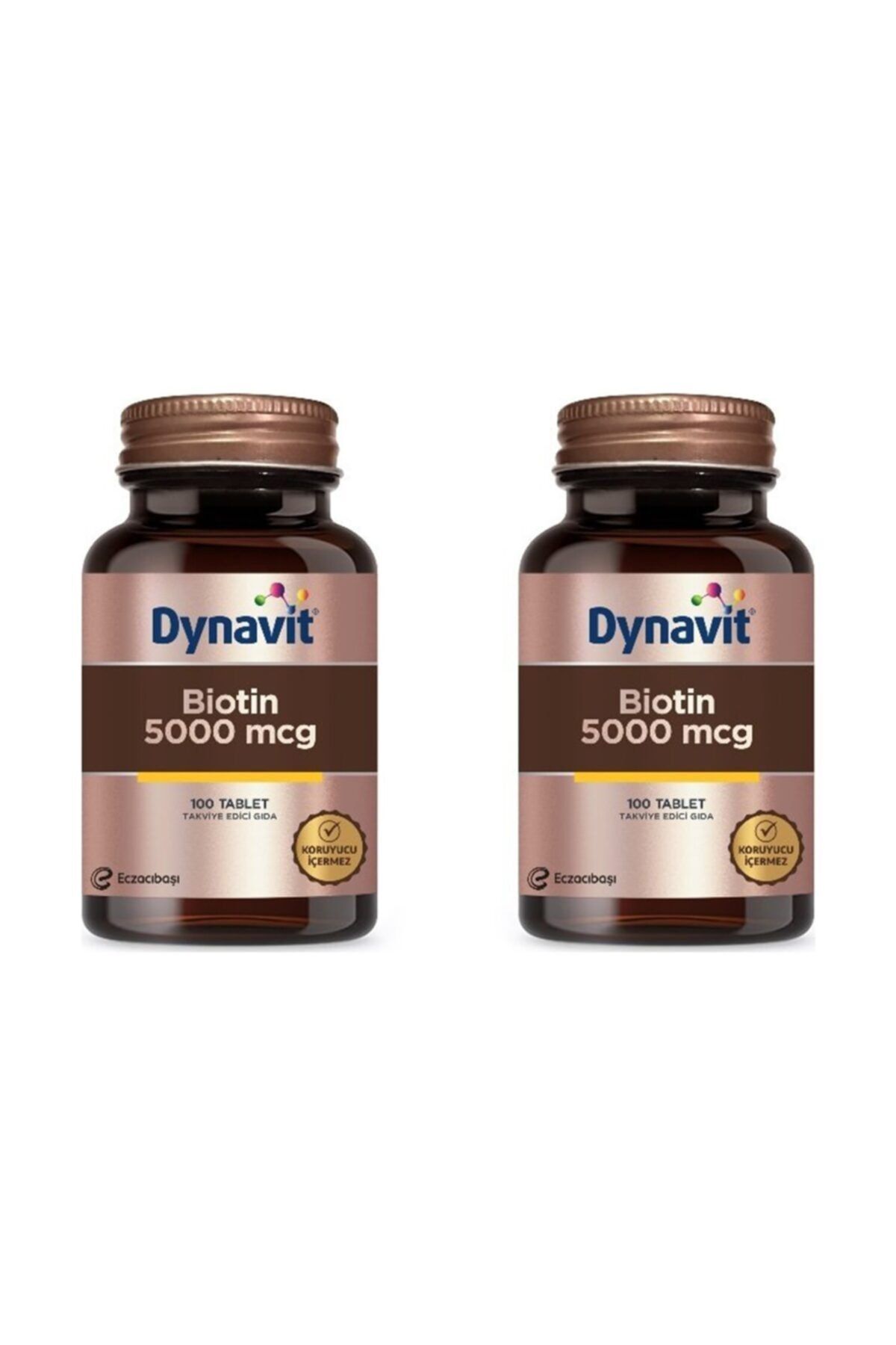 Eczacıbaşı Dynavit Biotin 5000mcg 100 Kapsül 2'li Paket