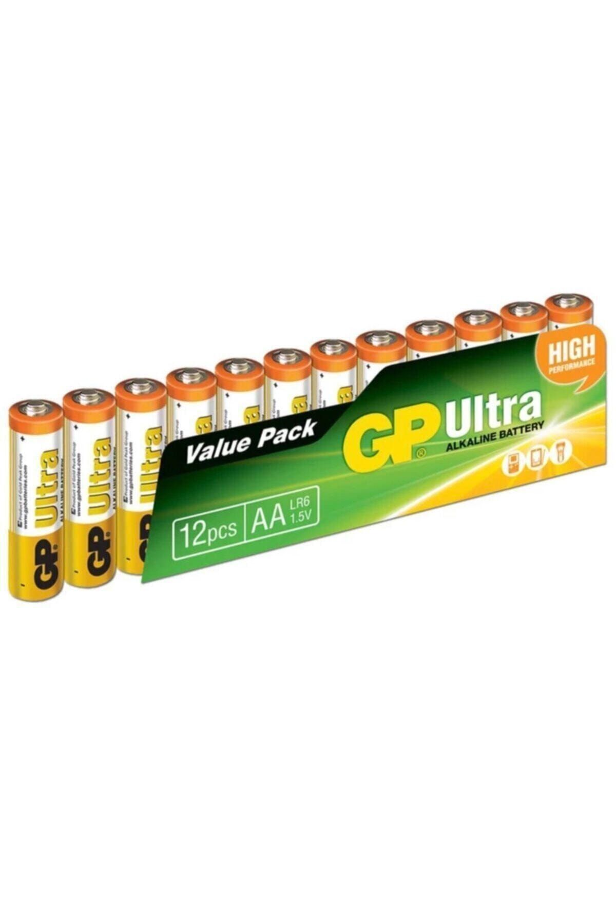 GP Batteries Ultra Alkalin 12'li Aa Boy Kalem Pil