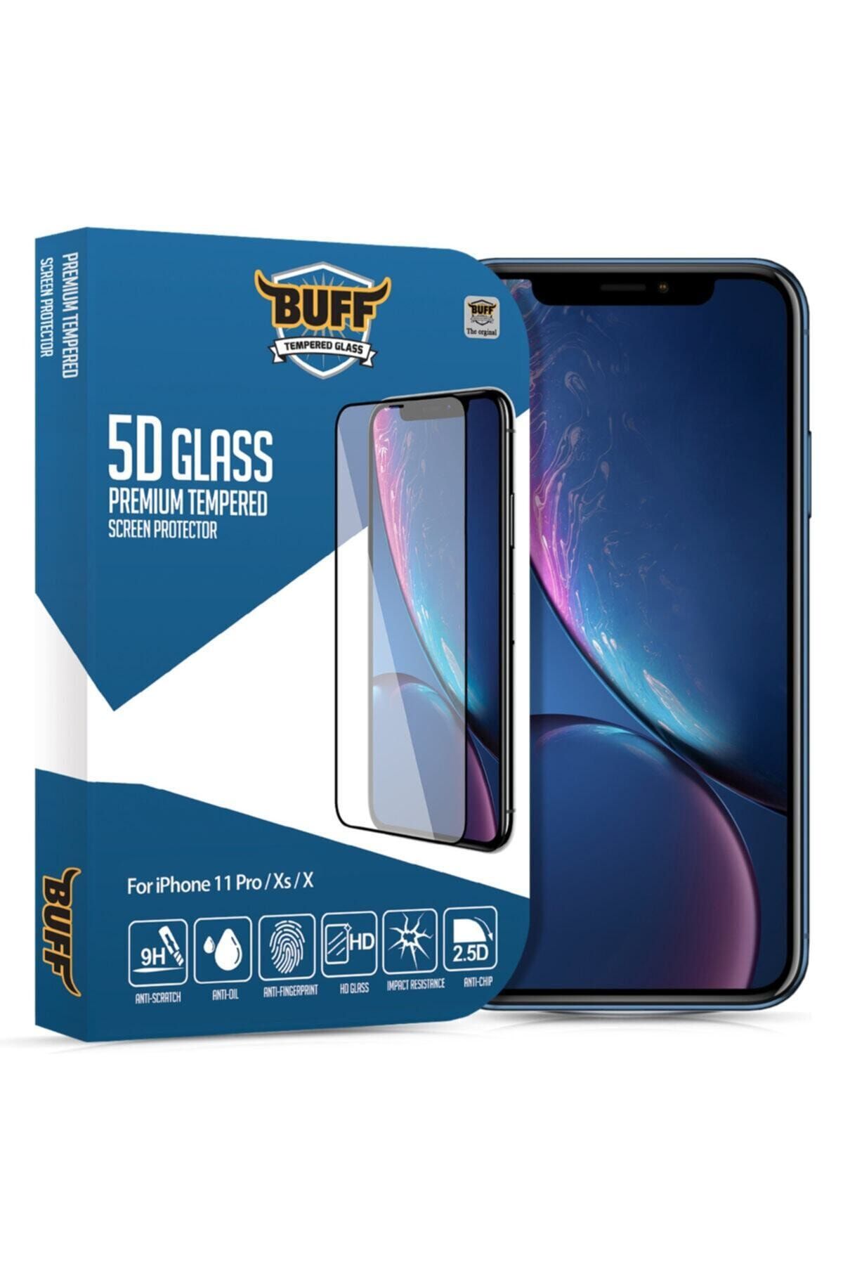 Buff Labs Uyumlu Iphone 11 Pro / Xs /x 5d Glass Ekran Koruyucu