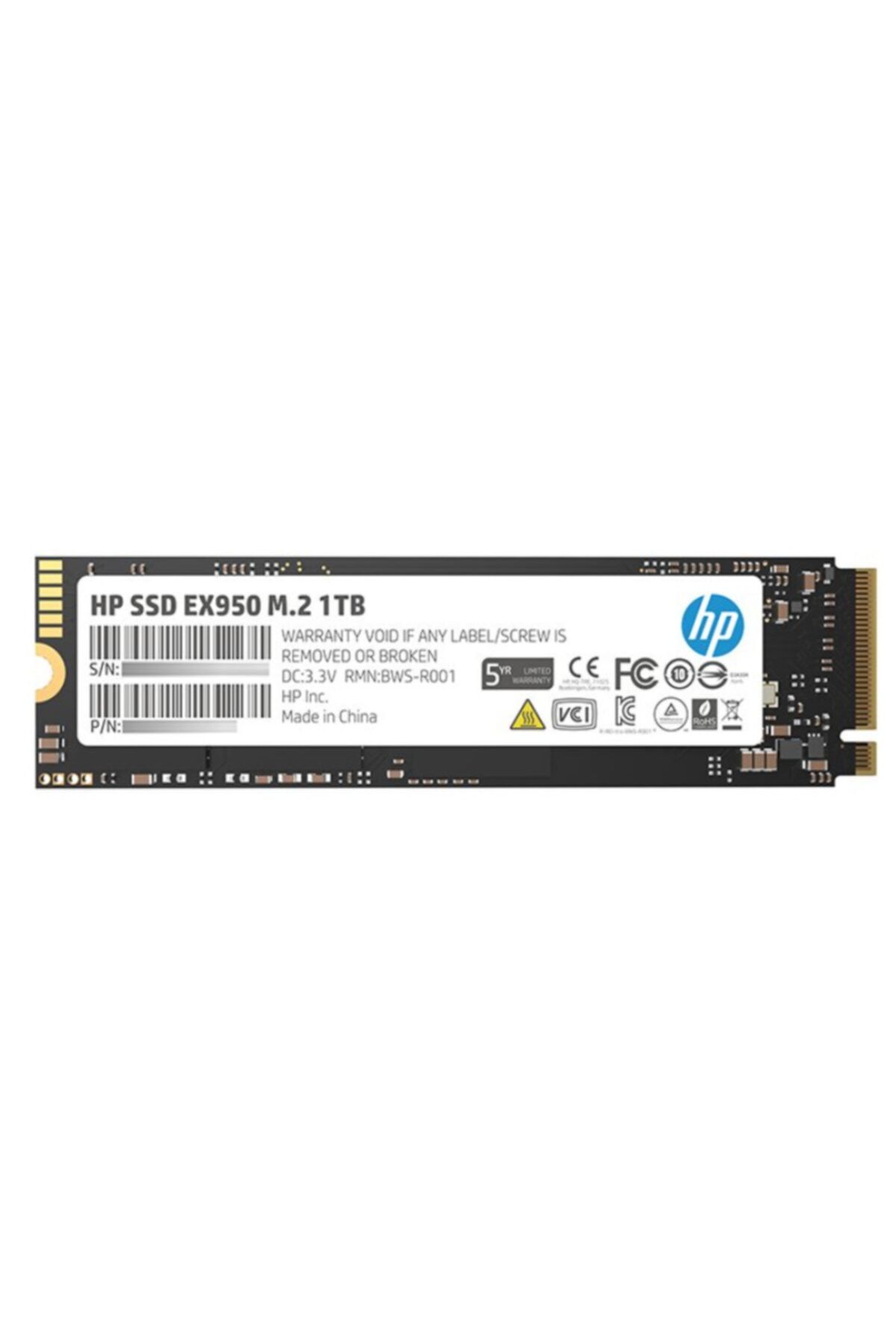 HP 1tb Ex950 5ms23aa 3500- 2900mb/s M2 Pcıe Nvme Gen3 Disk