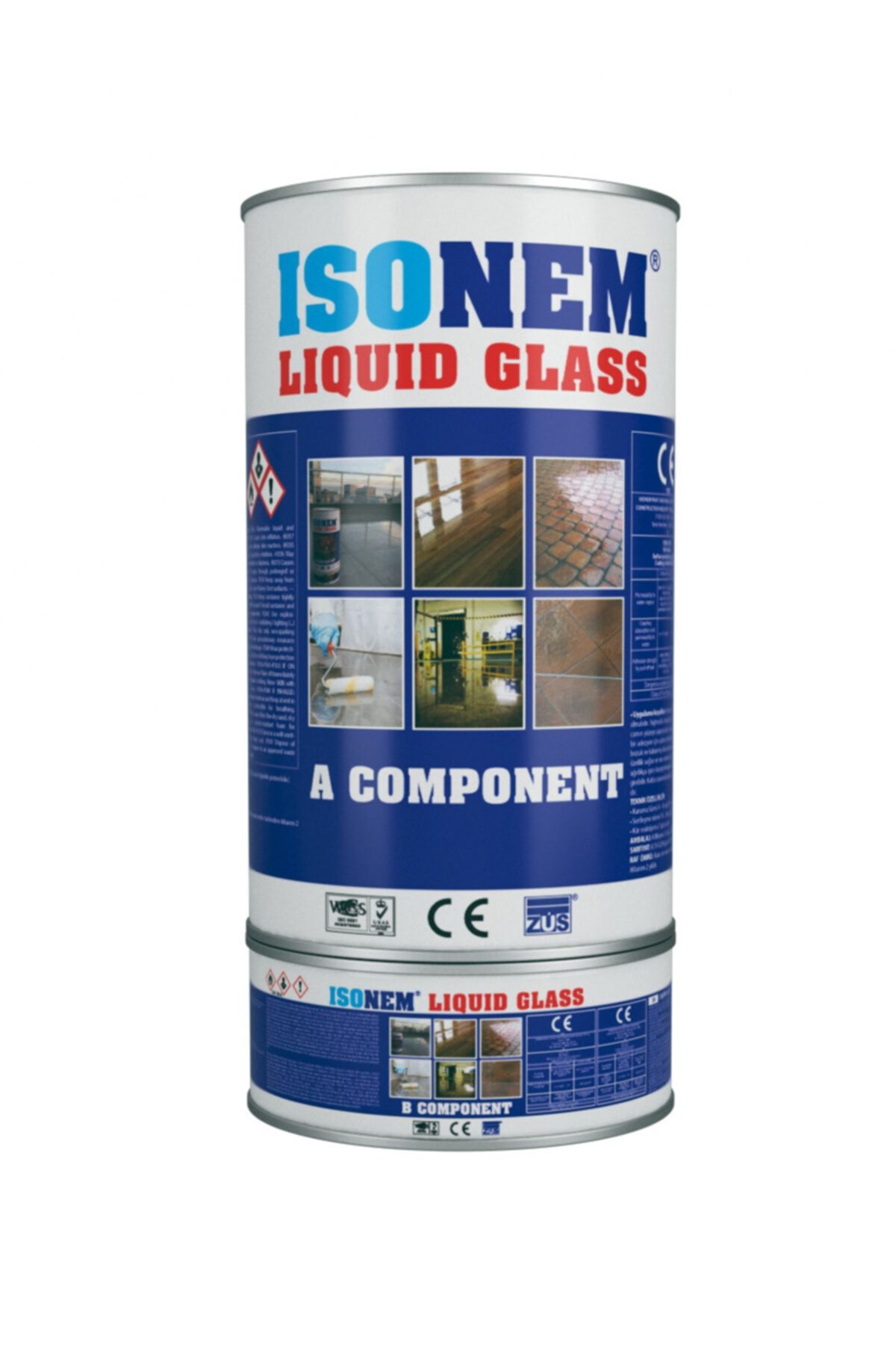 Isonem Lıquıd Glass (sıvı Cam) Fayans Seramik Balkon Için Şeffaf Su Yalıtım Malzemesi 4 Kg