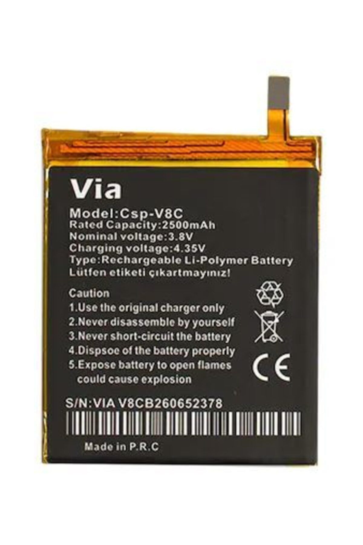 Casper Via V8c Batarya Pil