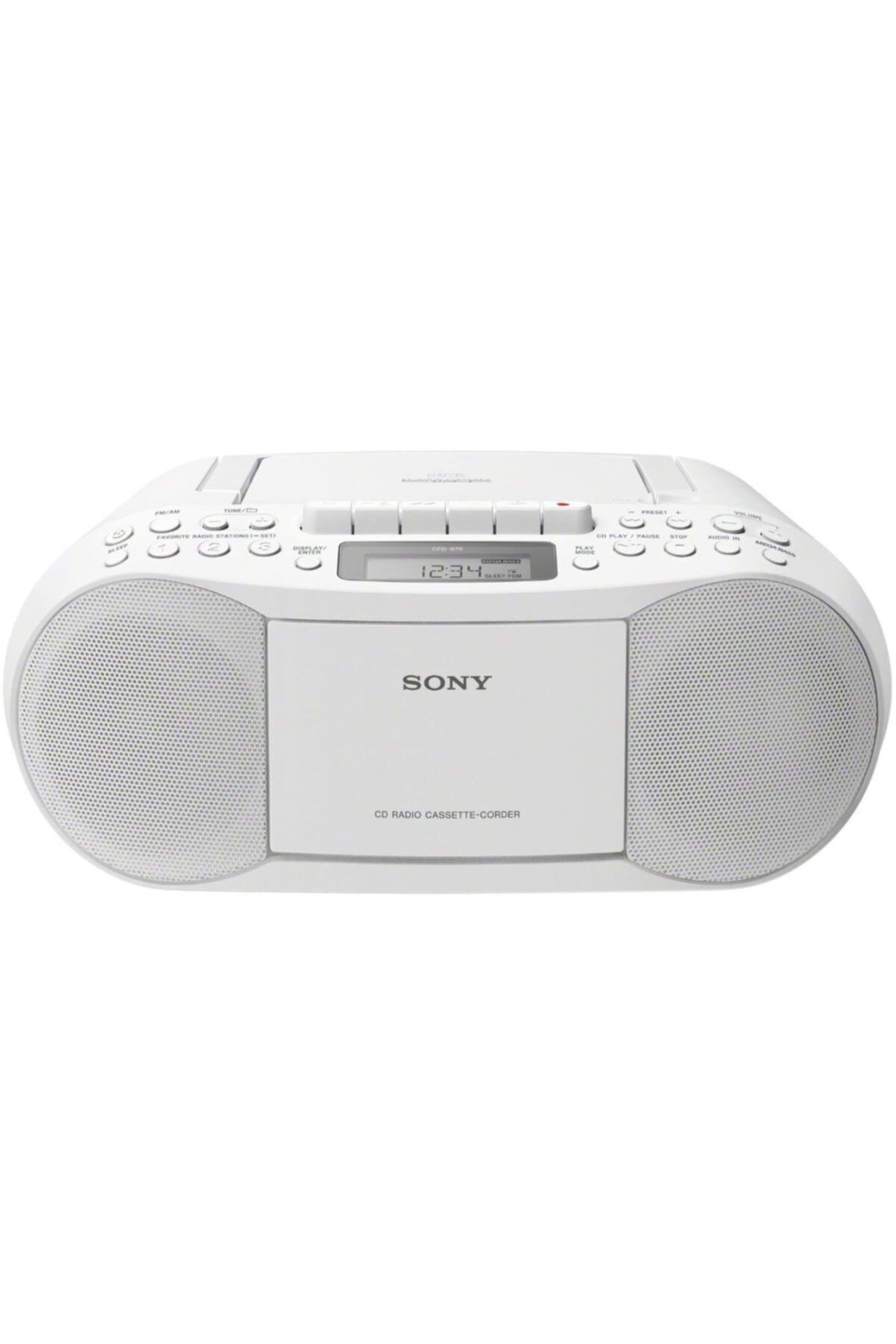Sony Cfd-s70 Cd Kasetçalar Radyo Mp3 Aux, Beyaz