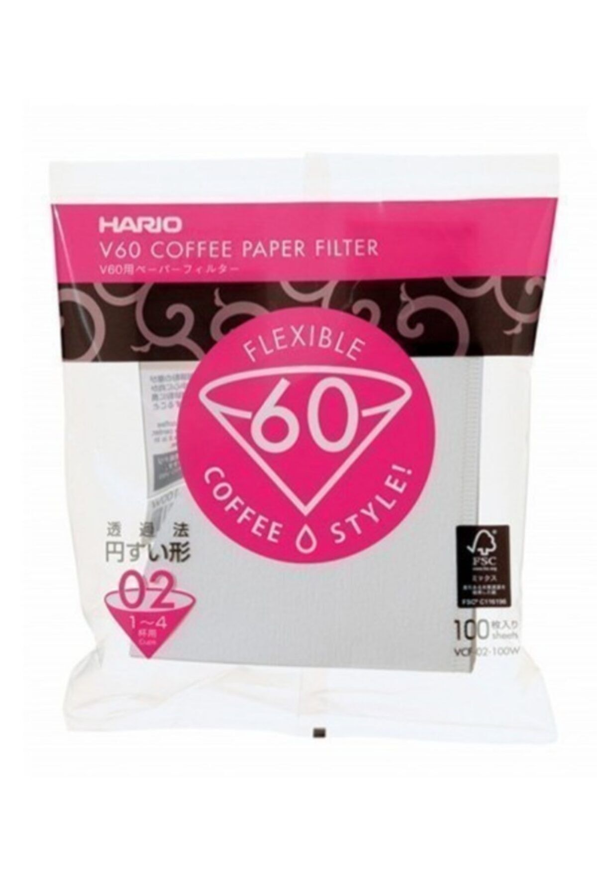 Hario V60 02 100'lü Kahve Filtre Kağıdı