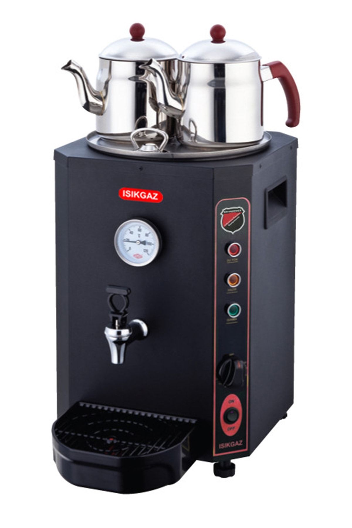 Işıkgaz Jumbo Çay Makinesi 23 Lt. 2250 W. Siyah Profesyonel Endüstriyel