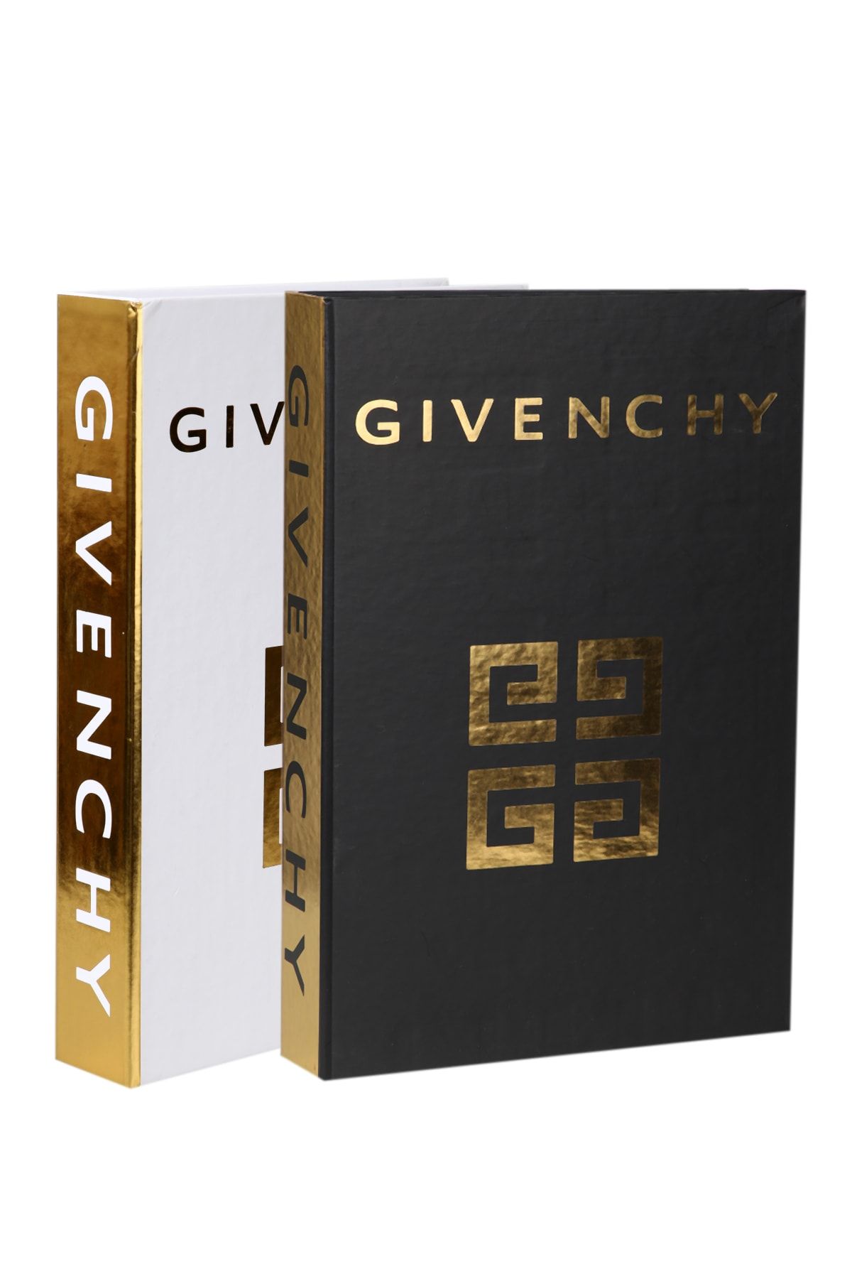 irayhomedecor 2'li Givench Siyah & Beyaz Gold Dekoratif Kitap Kutu
