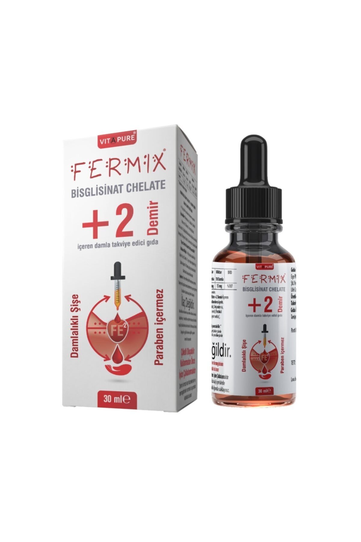 Vitapure Fermix +2 Demir Damlası 30 ml