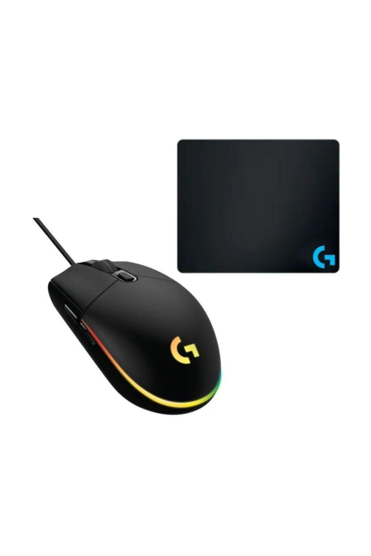 logitech G102 Siyah Lightsync Gaming Mouse + Gaming Mouse Pad 40x30cm