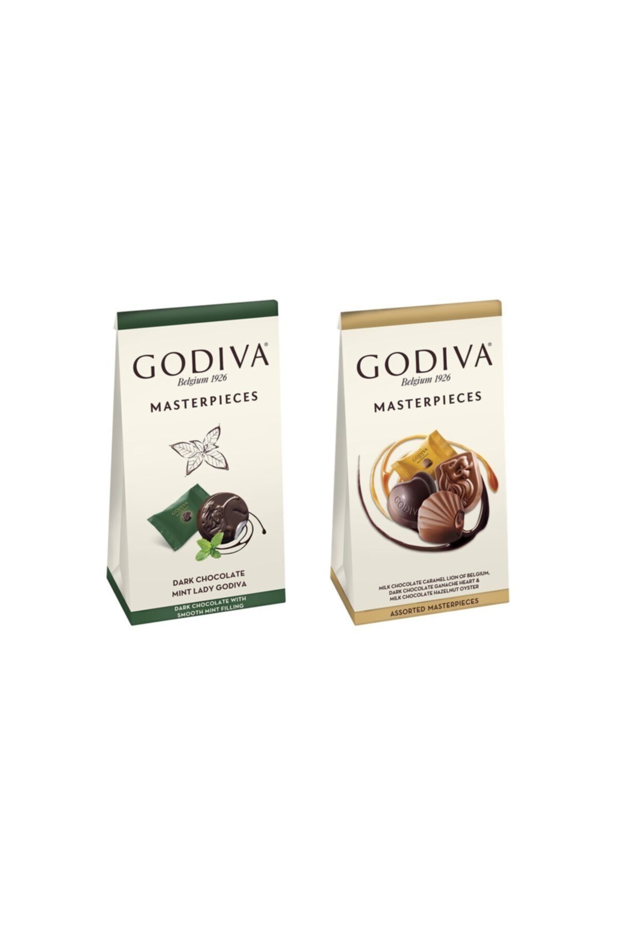 Godiva Masterpieces Karışık Çikolatalar Ve Nane-bitter 115 Gr 2 Kutu