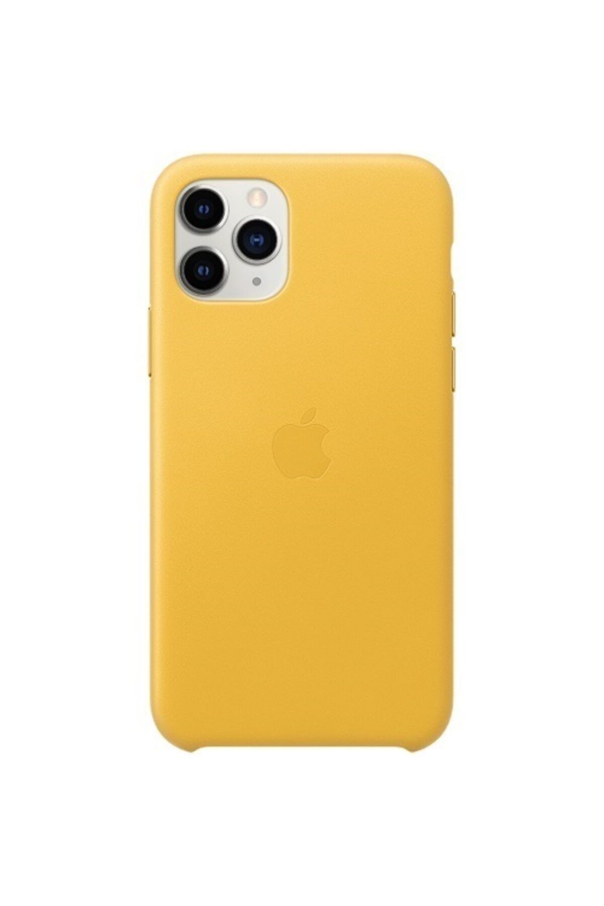 Apple Iphone 11 Pro Max Deri Limon Sarısı Kılıf