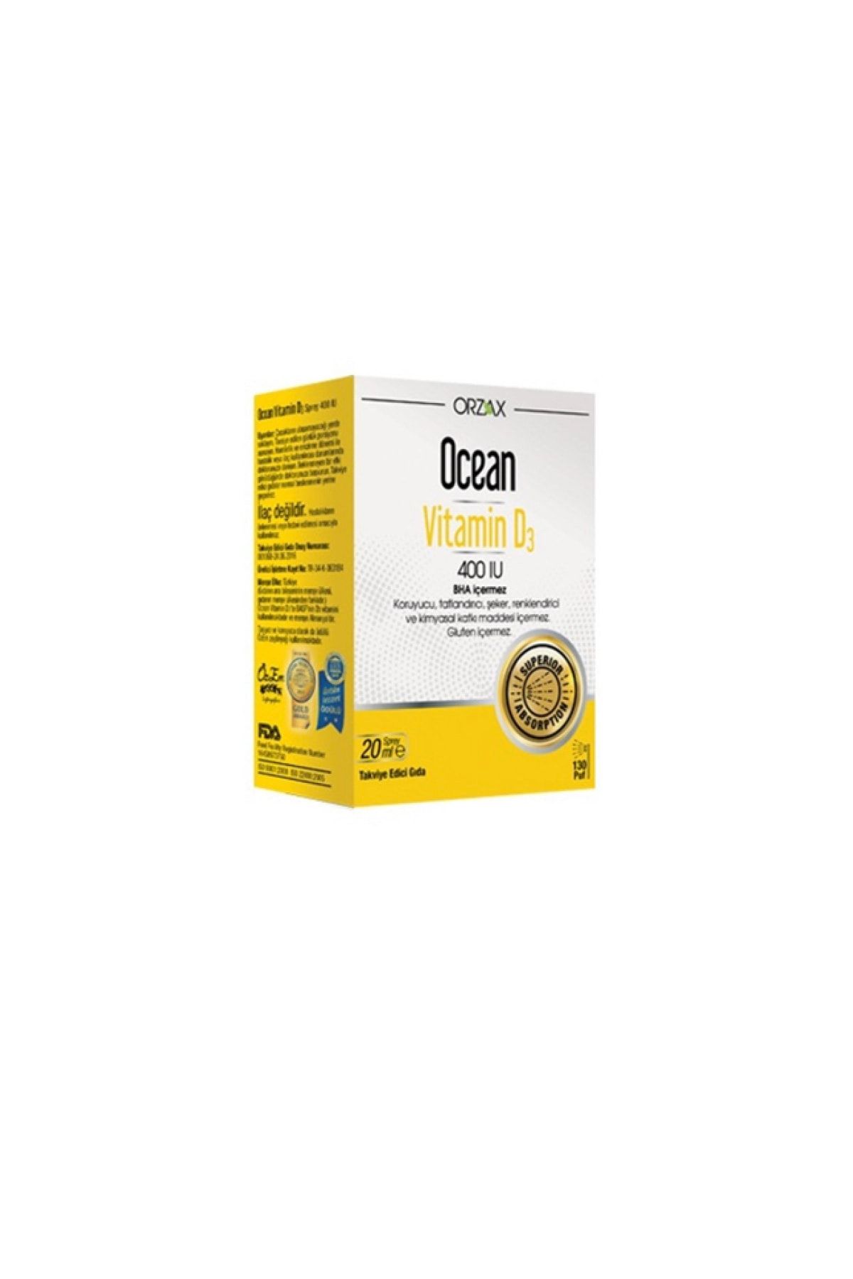 Ocean 400 Iu Sprey 20 Ml