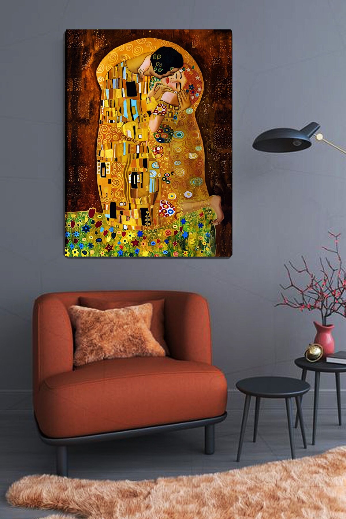 ColorVision Gustav Klimt Kiss Kanvas Tablo 100x140 cm