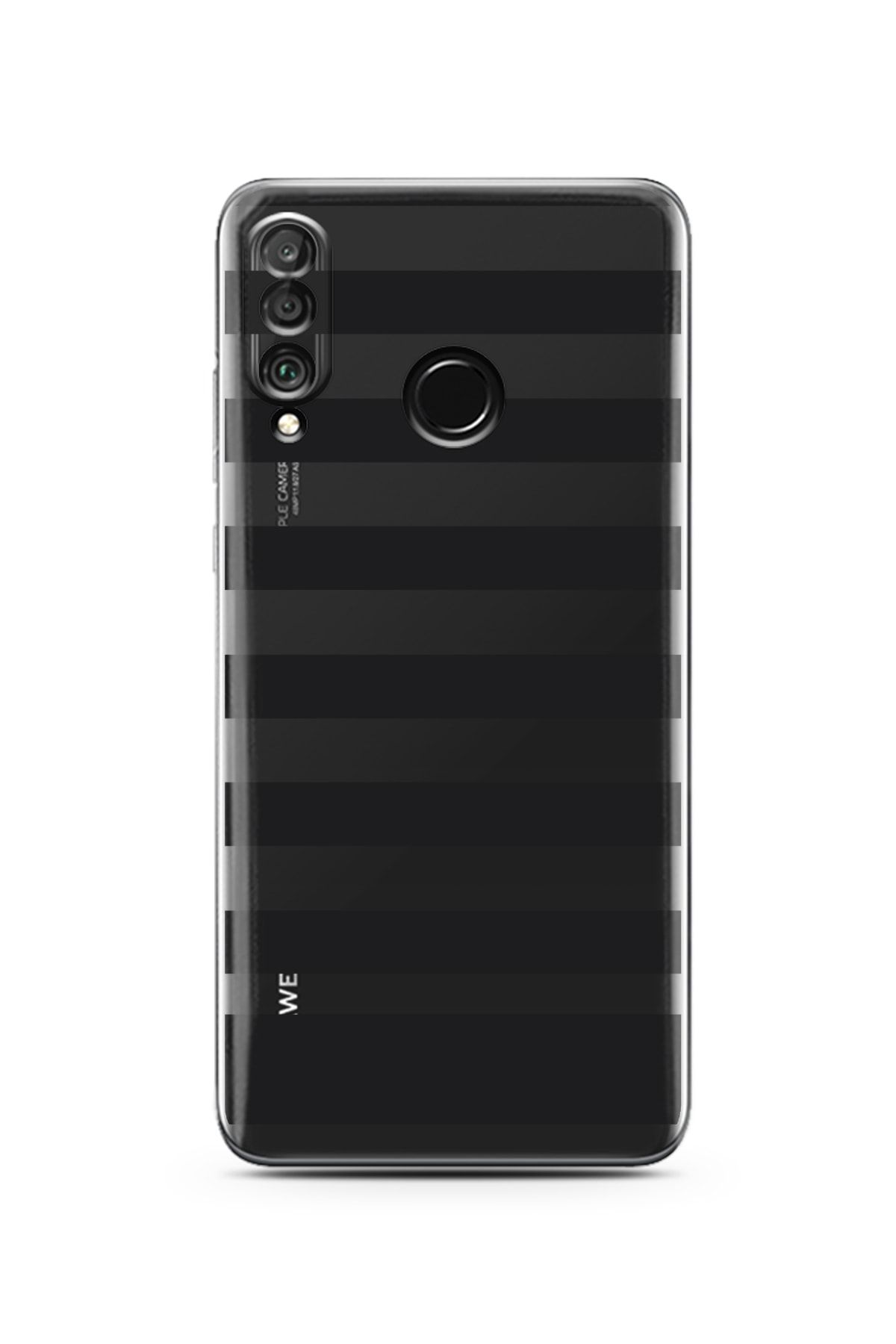 Spoyi Çizgi Tasarımlı Süper Şeffaf Silikon Telefon Kılıfı Huawei P30 Lite