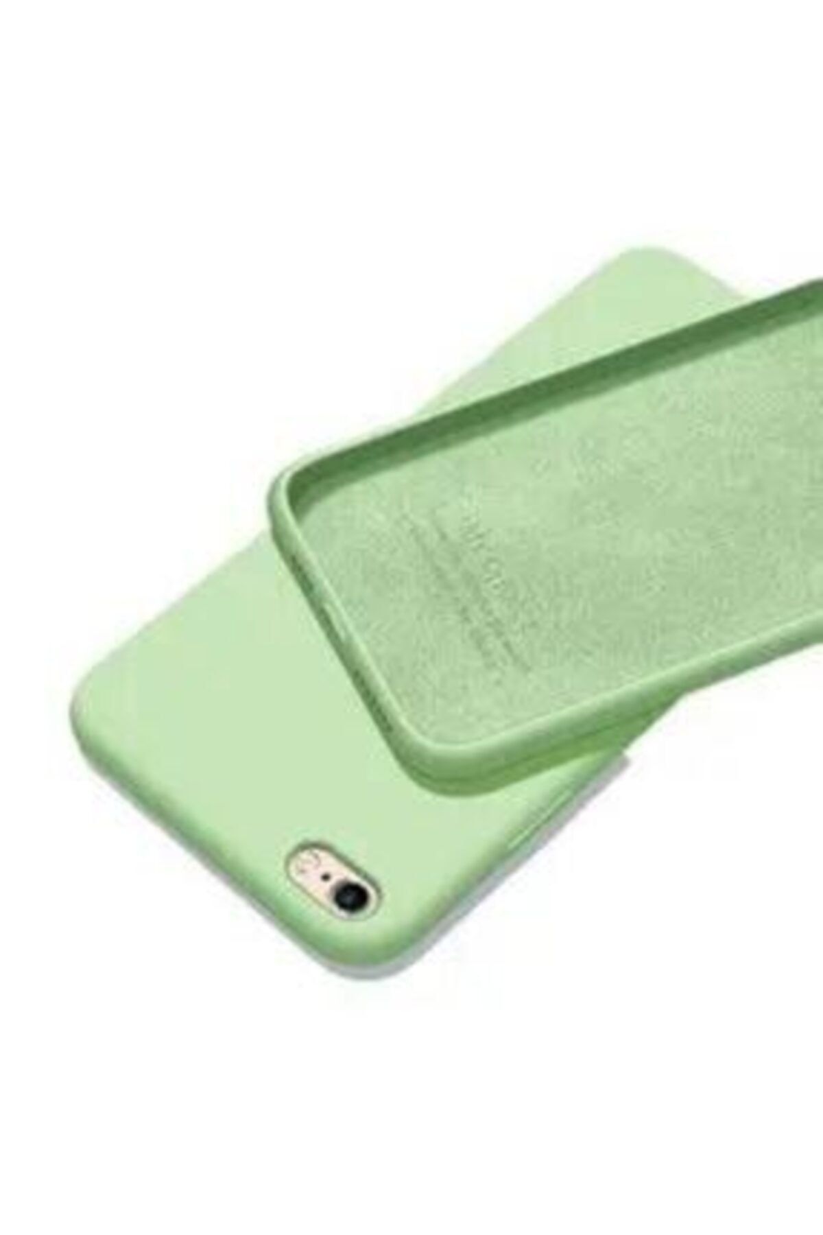 E TicaShop Apple Iphone 5 / 5s Kılıf Içi Kadife Lansman Silikon Kılıf Açık Yeşil