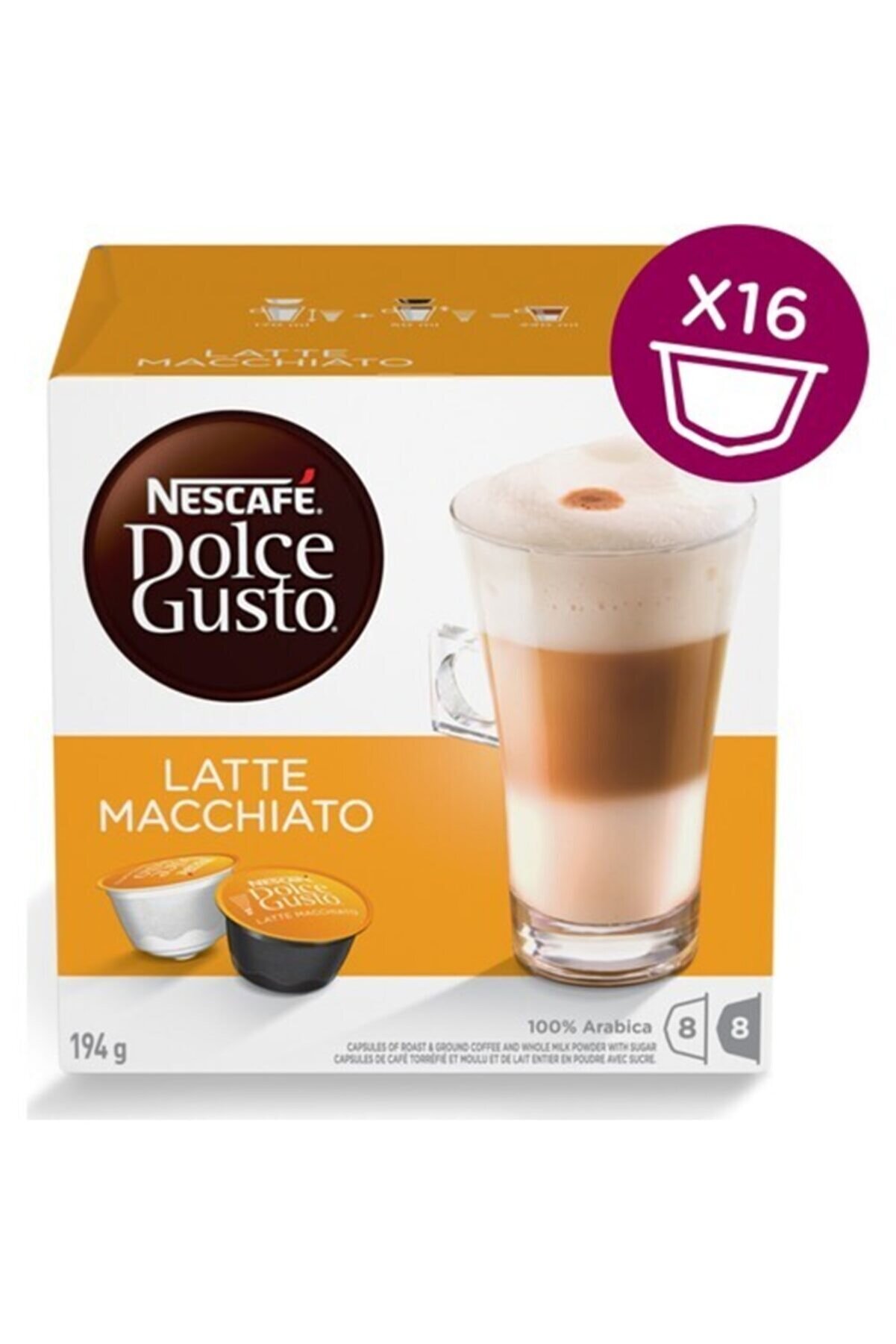 Nescafe Dolce Gusto Latte Macchiato 16 Kapsül