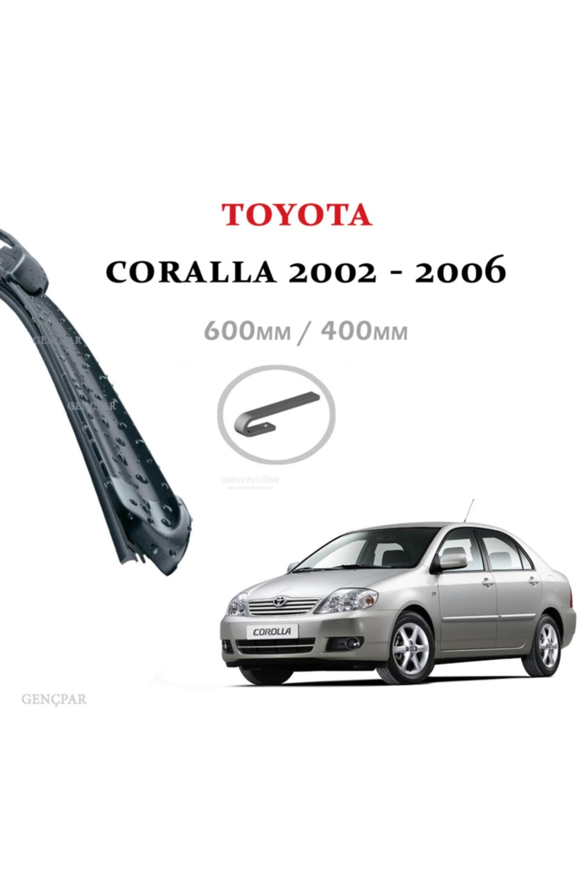 GPR AUTO PARTS Toyota Coralla Silecek Takımı (2002-2006)