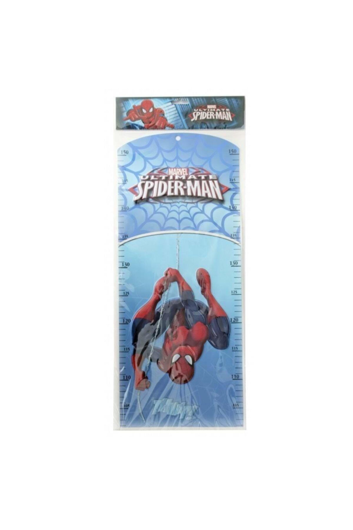 Cem Spiderman Lisanslı Duvar Boy Cetveli 150 Cm - Çocuk Boy Cetveli