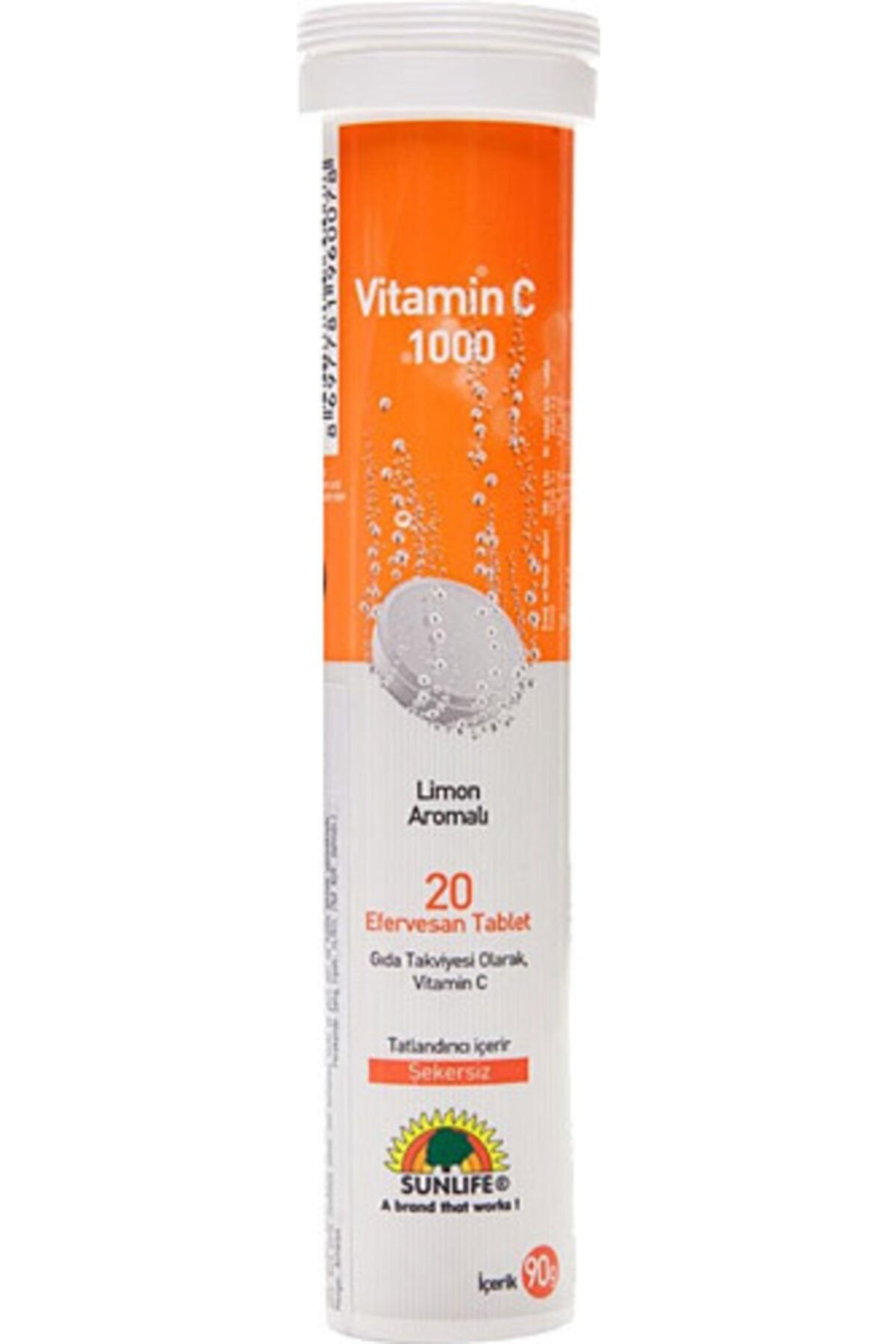 Sunlife Vitamin C 1000 Mg 20 Tablet - Limon