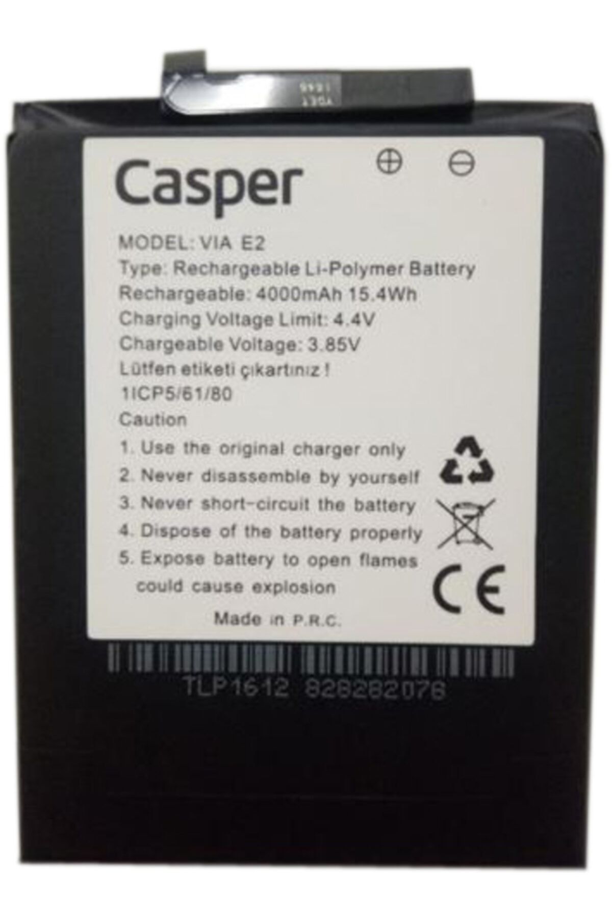 Casper Via E2 Orj. Batarya Pil