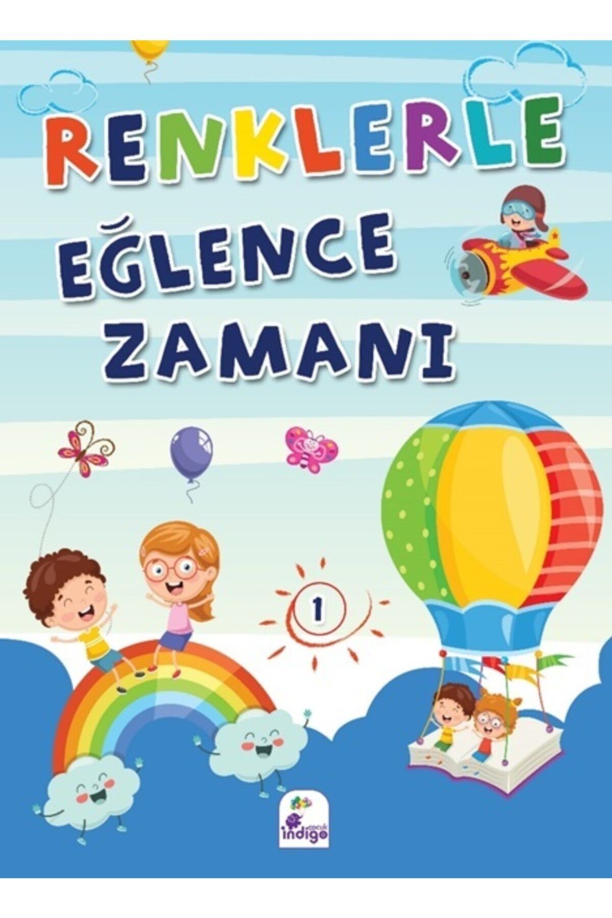 İndigo Kitap Okuyan Çocuk - Renklerle Eğlence Zamanı 1 (renkli Boyama)