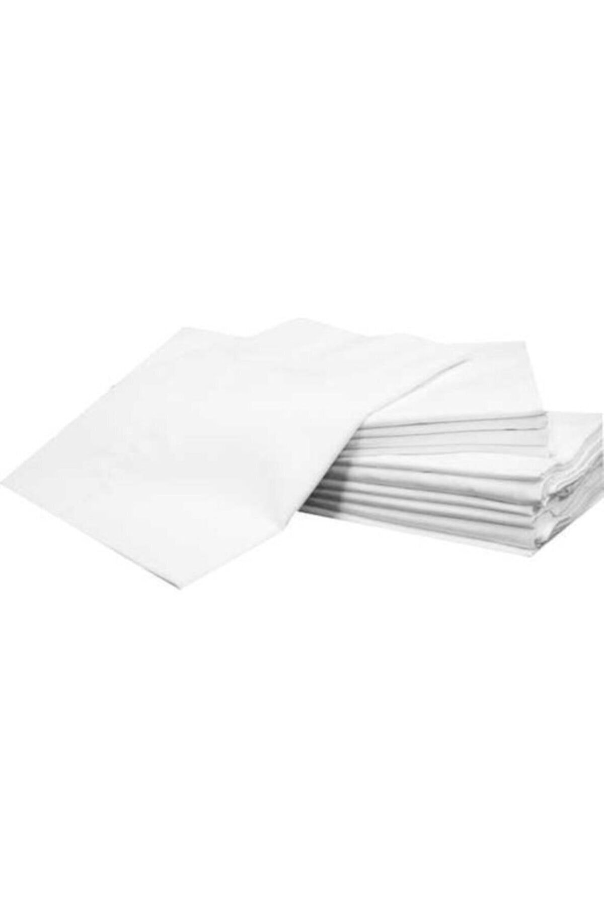 Soft Colours Fermuarlı Beyaz Renk Yastık Kılıfı Mitil 50x70 Cm 10 Adet